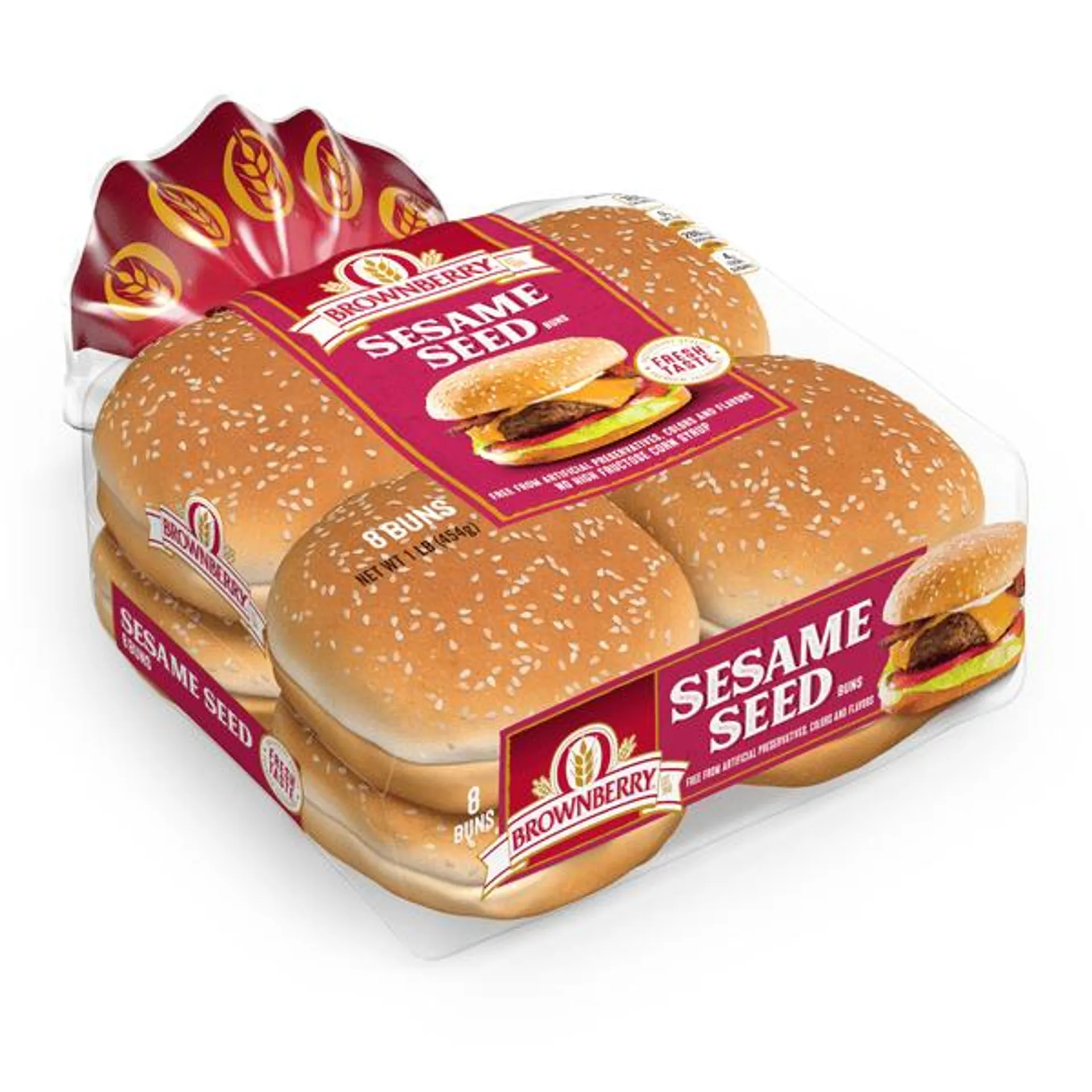 Arnold Brownberry Oraweat Sesame Seed Sandwich Buns 8Ct