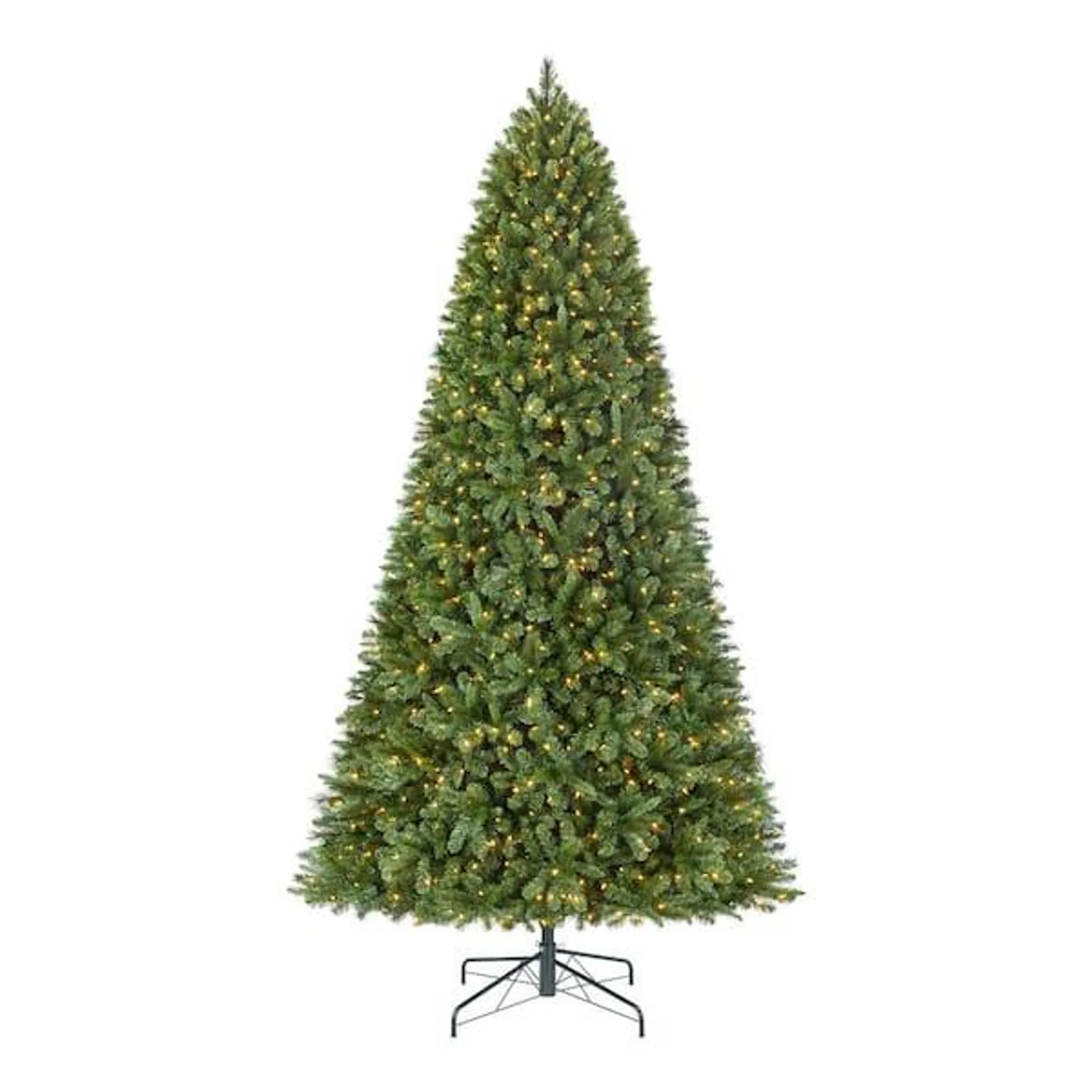 12 ft. Pre-Lit LED Wesley Pine Artificial Christmas Tree with 1,100 Warm White Mini Lights