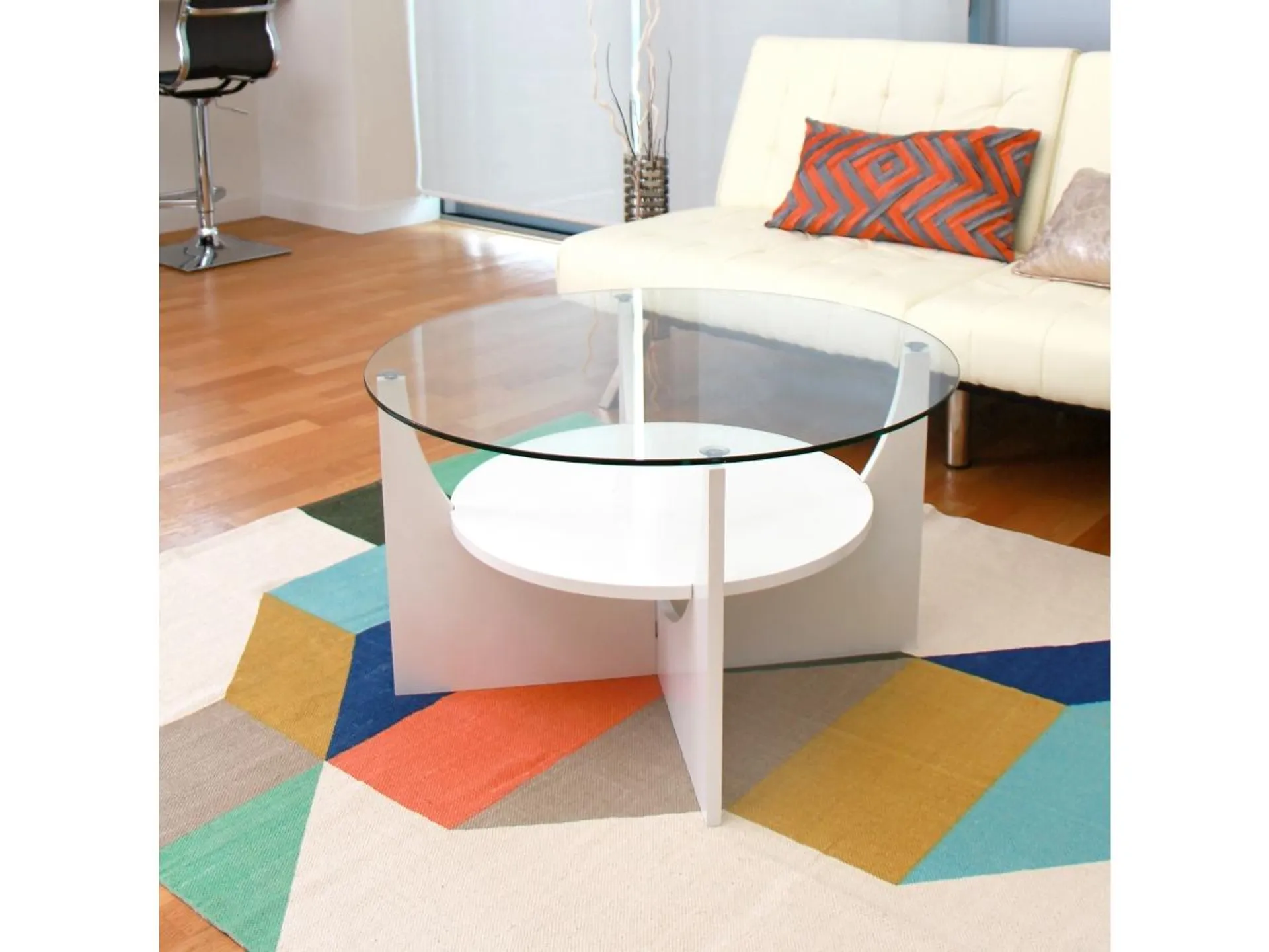 LumiSource U-Shaped Coffee Table