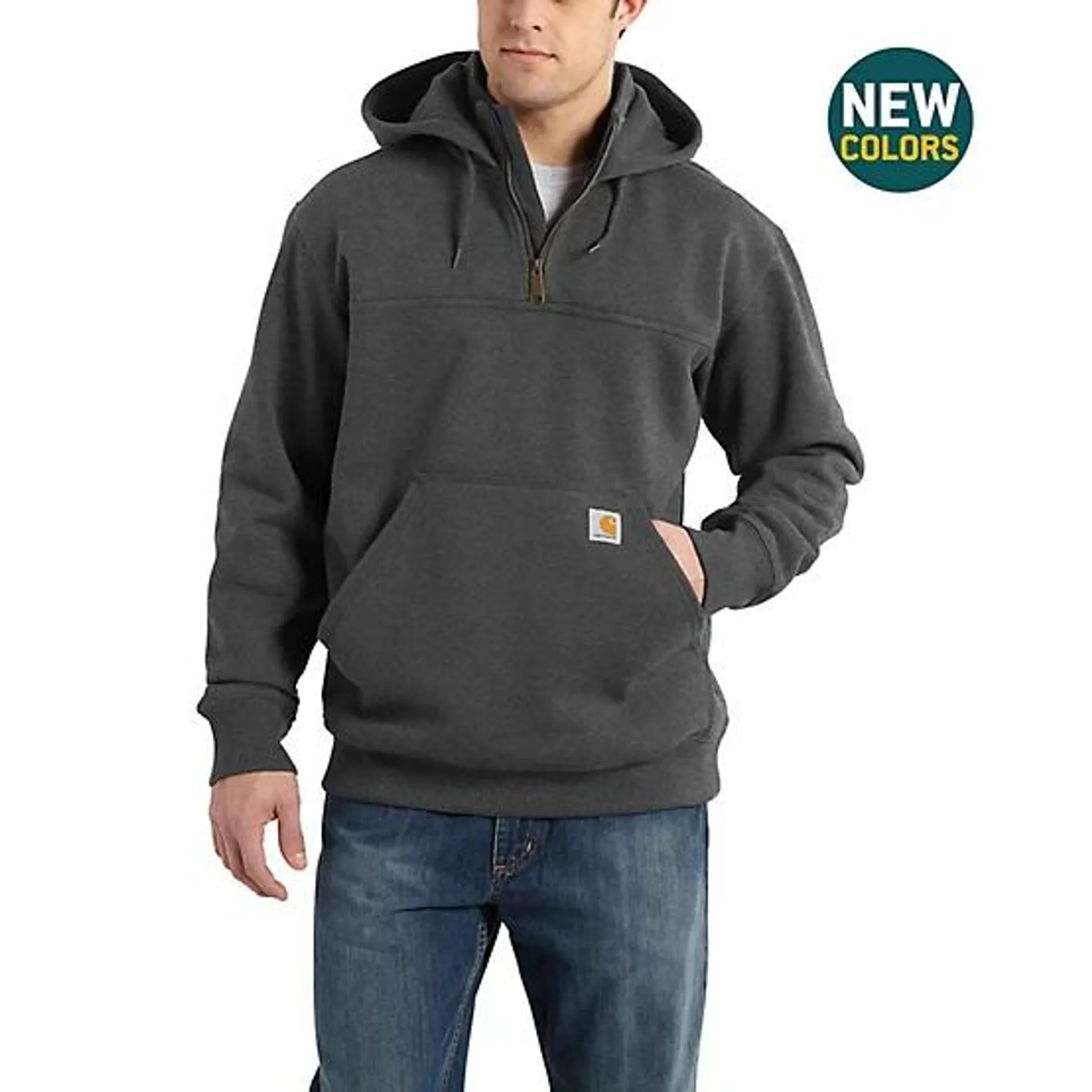 Men's Rain Defender Loose Fit Heavyweight Quarter-Zip Mock Hoodie