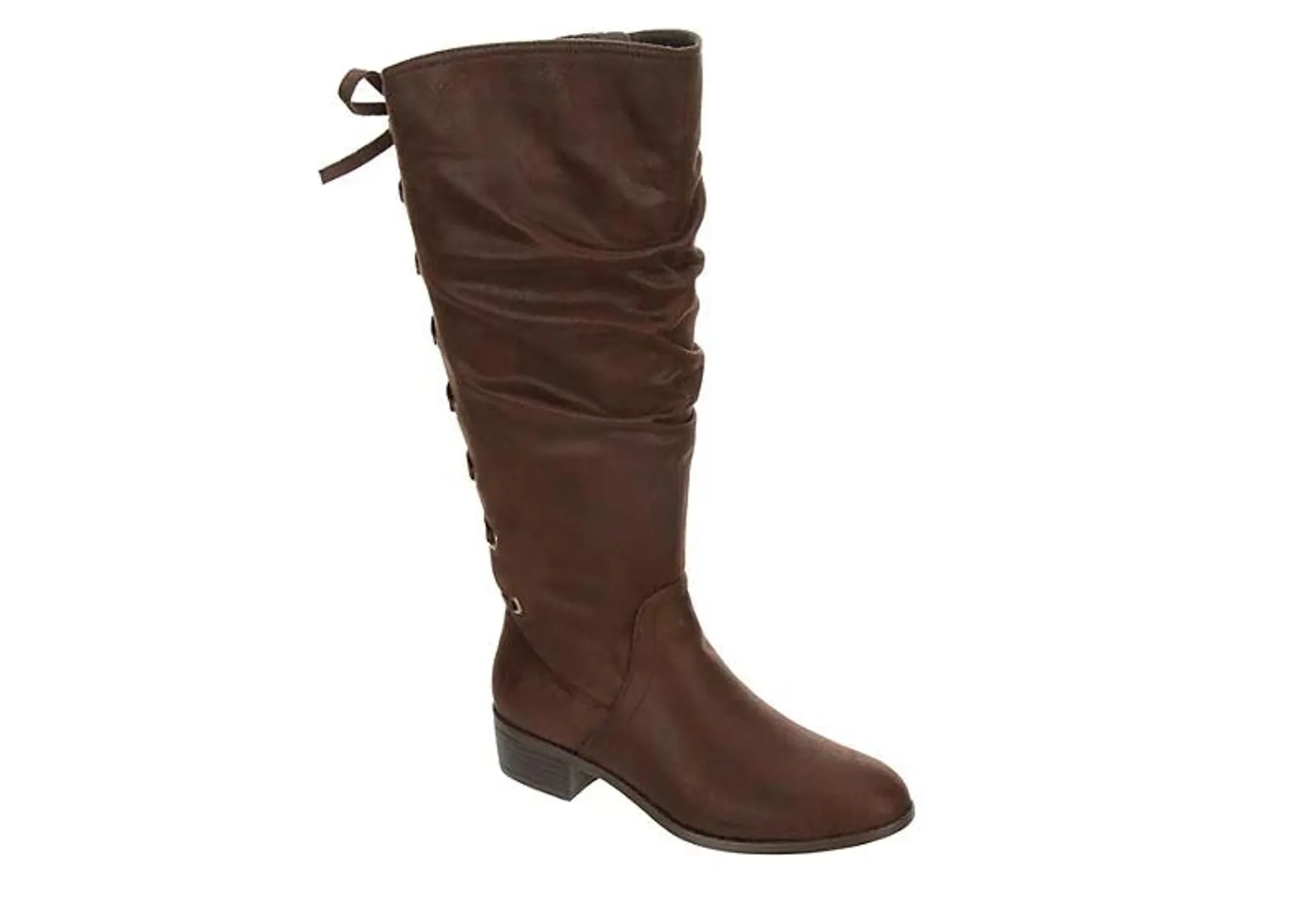 Xappeal Womens Cheyenne Wide Calf Tall Boot - Brown