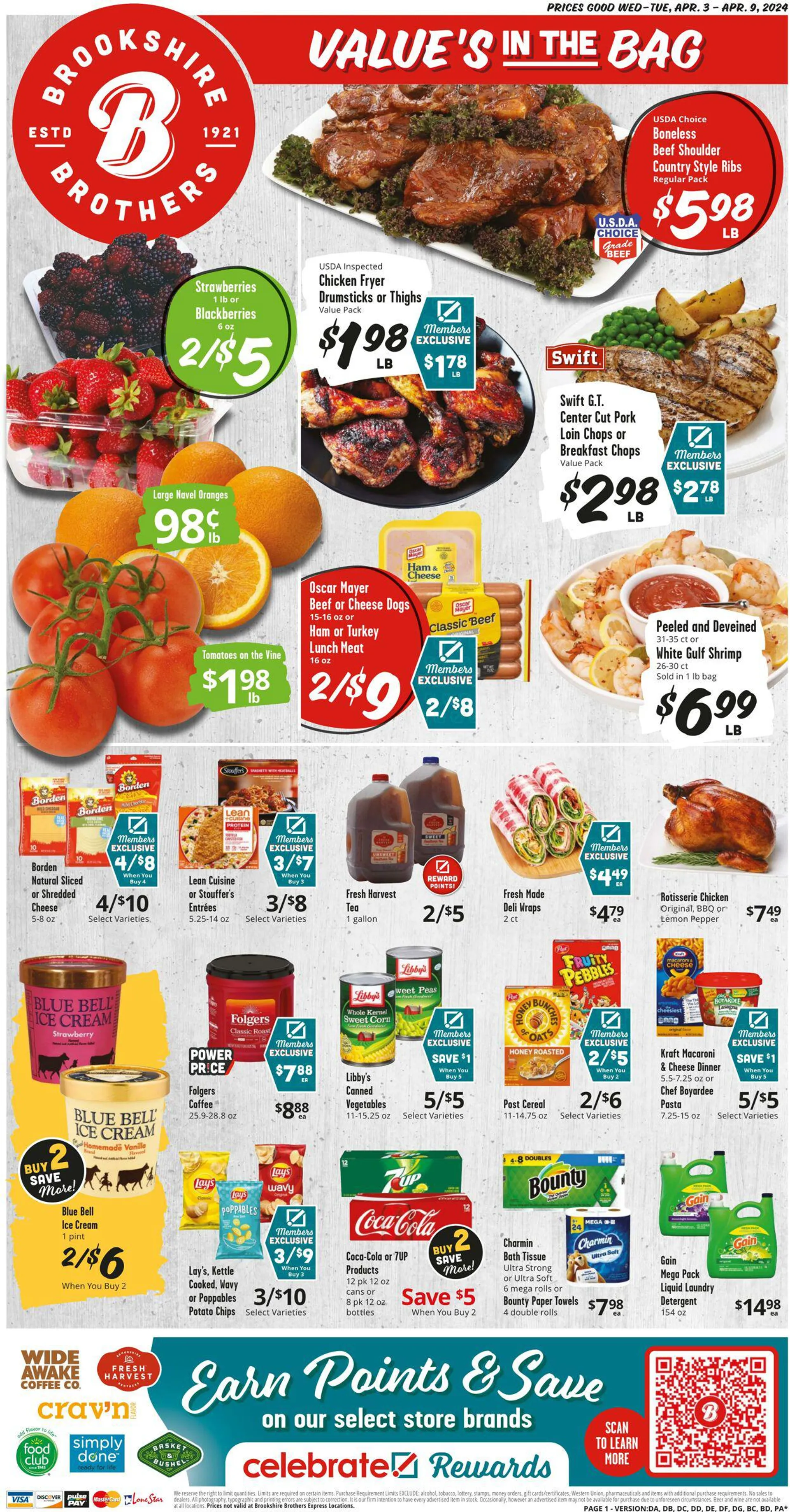 Weekly ad Brookshire Brothers Current weekly ad from April 2 to April 10 2024 - Page 1