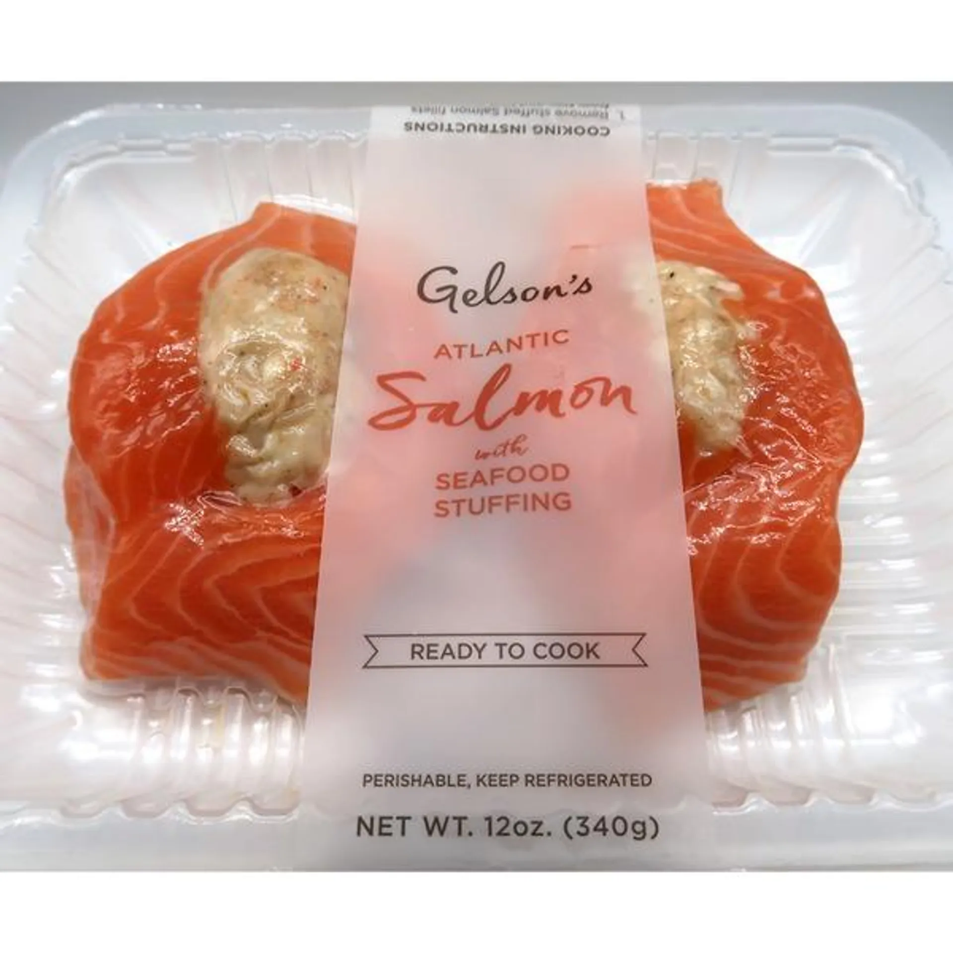 Gelson's Entree Atlantic Salmon With Seafood Stuffing