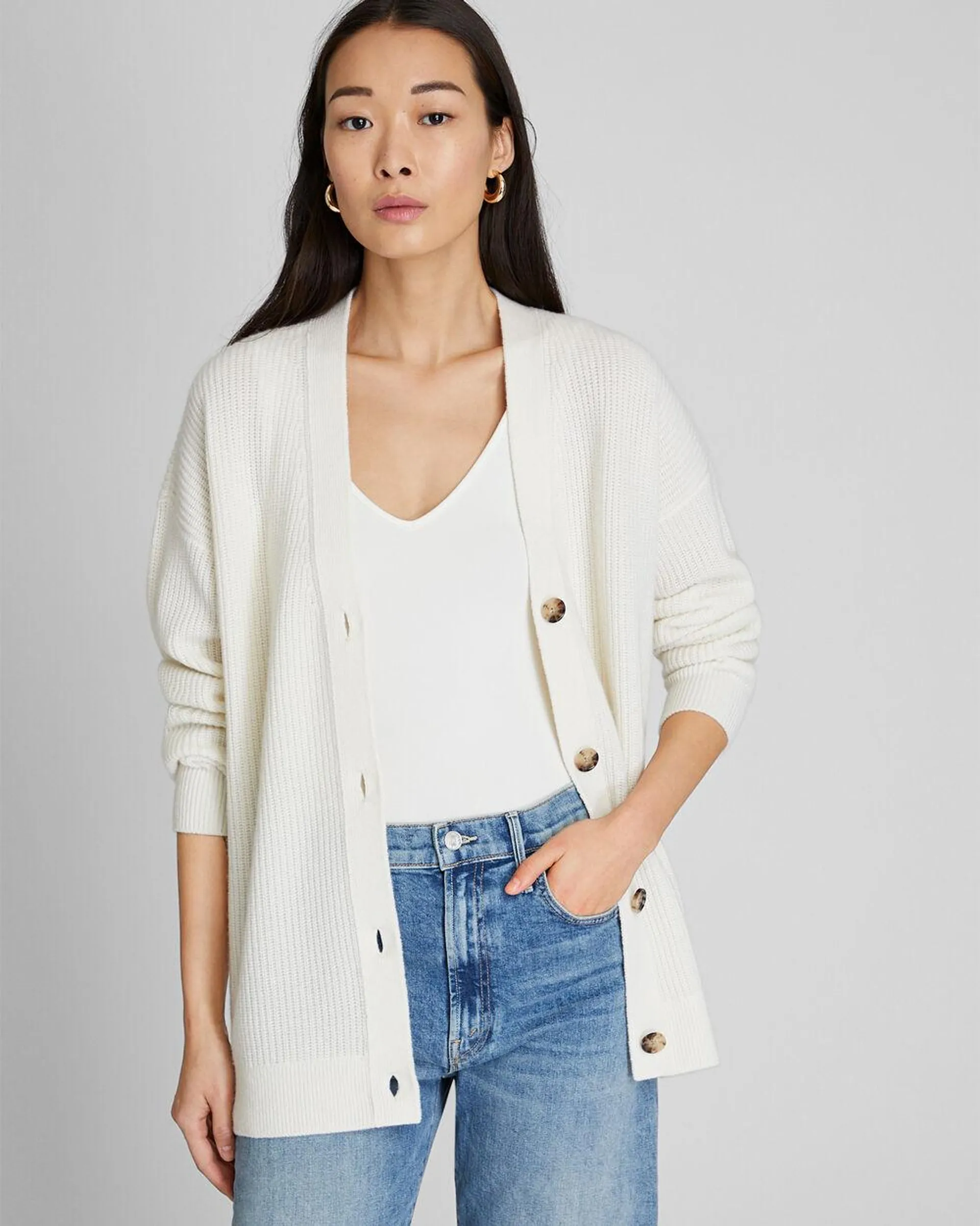 Relaxed Cashmere Cardigan