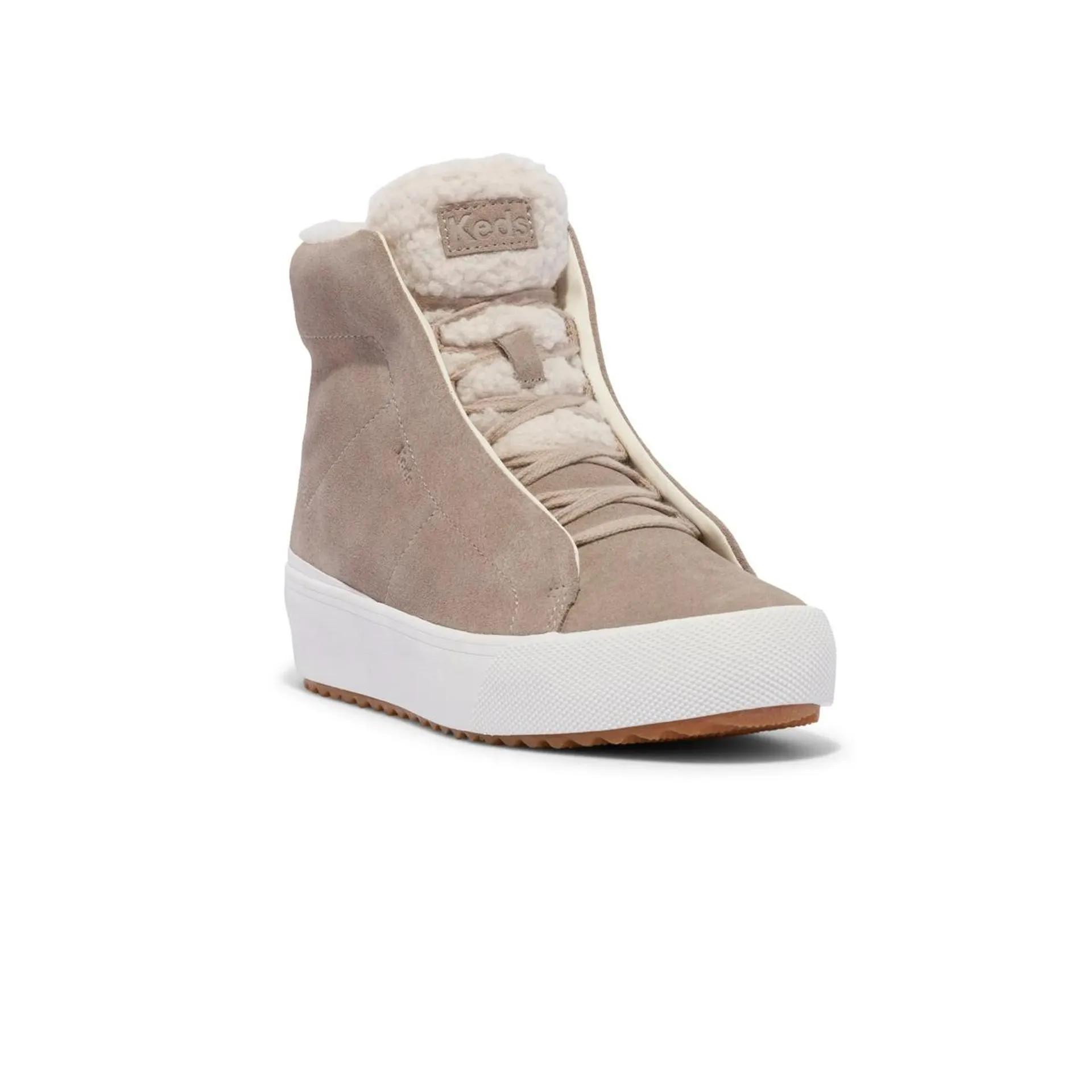 Keds Remi Mid Zip Suede Faux Fur Bootie