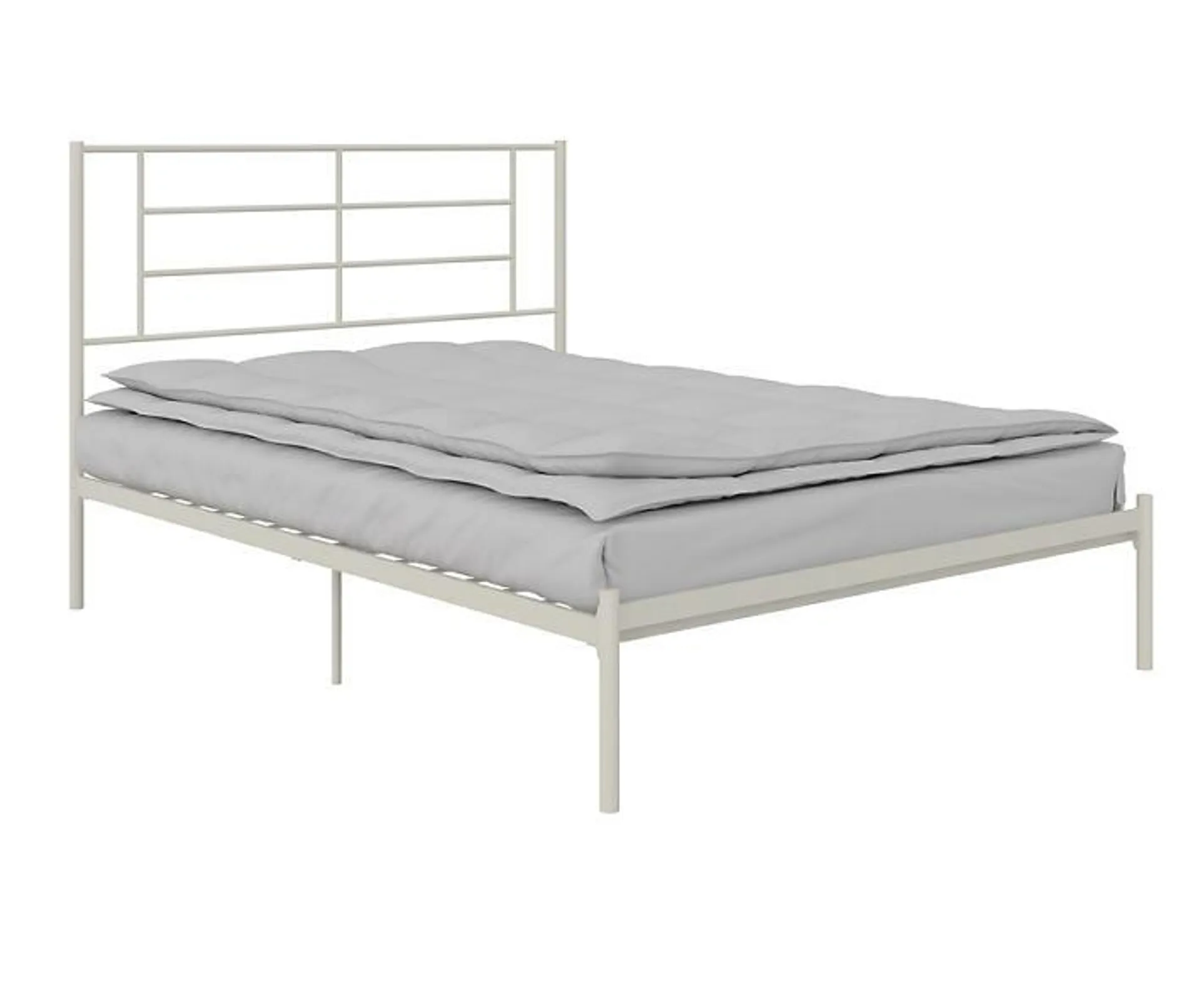 RealRooms Praxis White Full Platform Bed