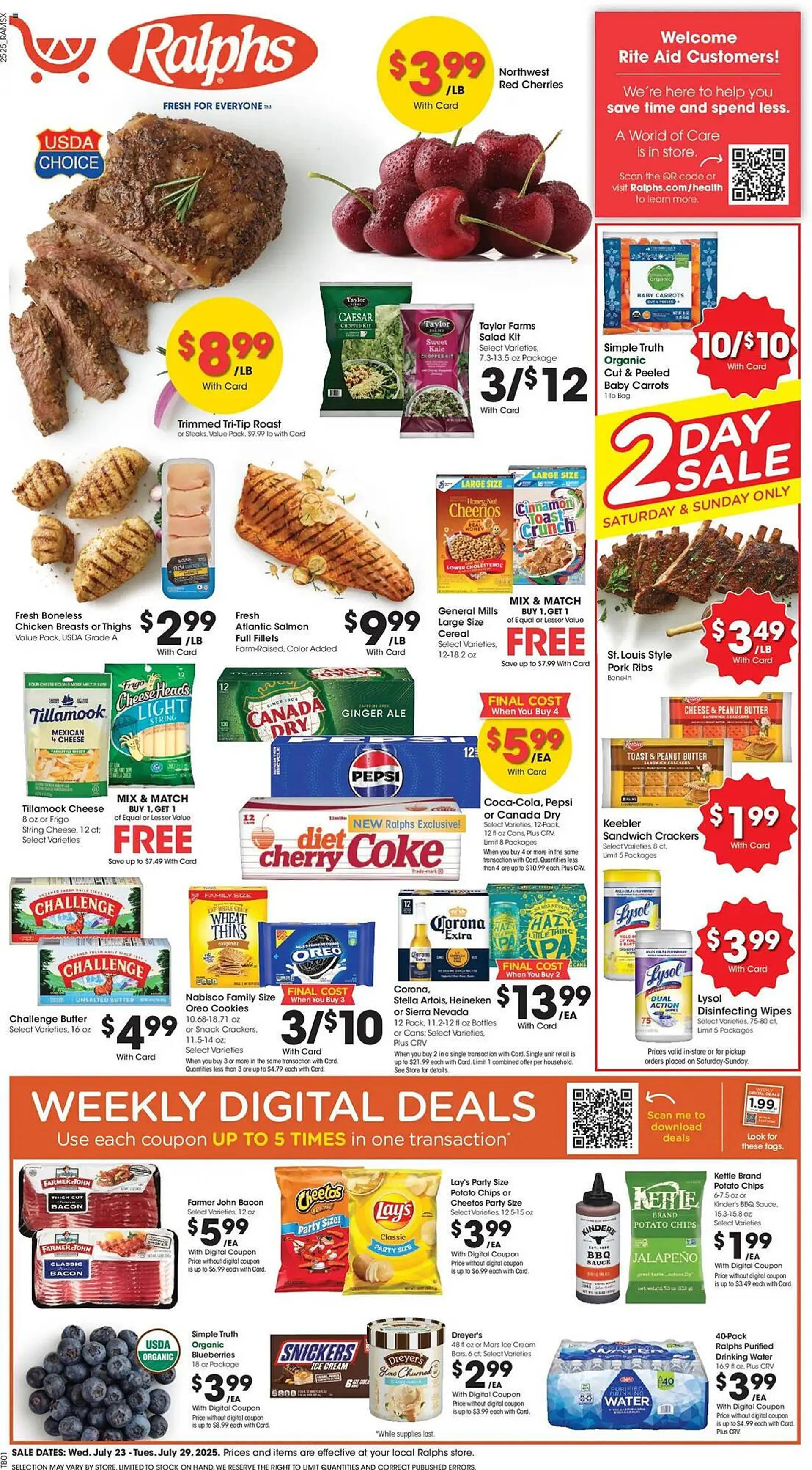 Weekly ad Ralphs Weekly Ad from July 23 to July 30 2025 - Page 1