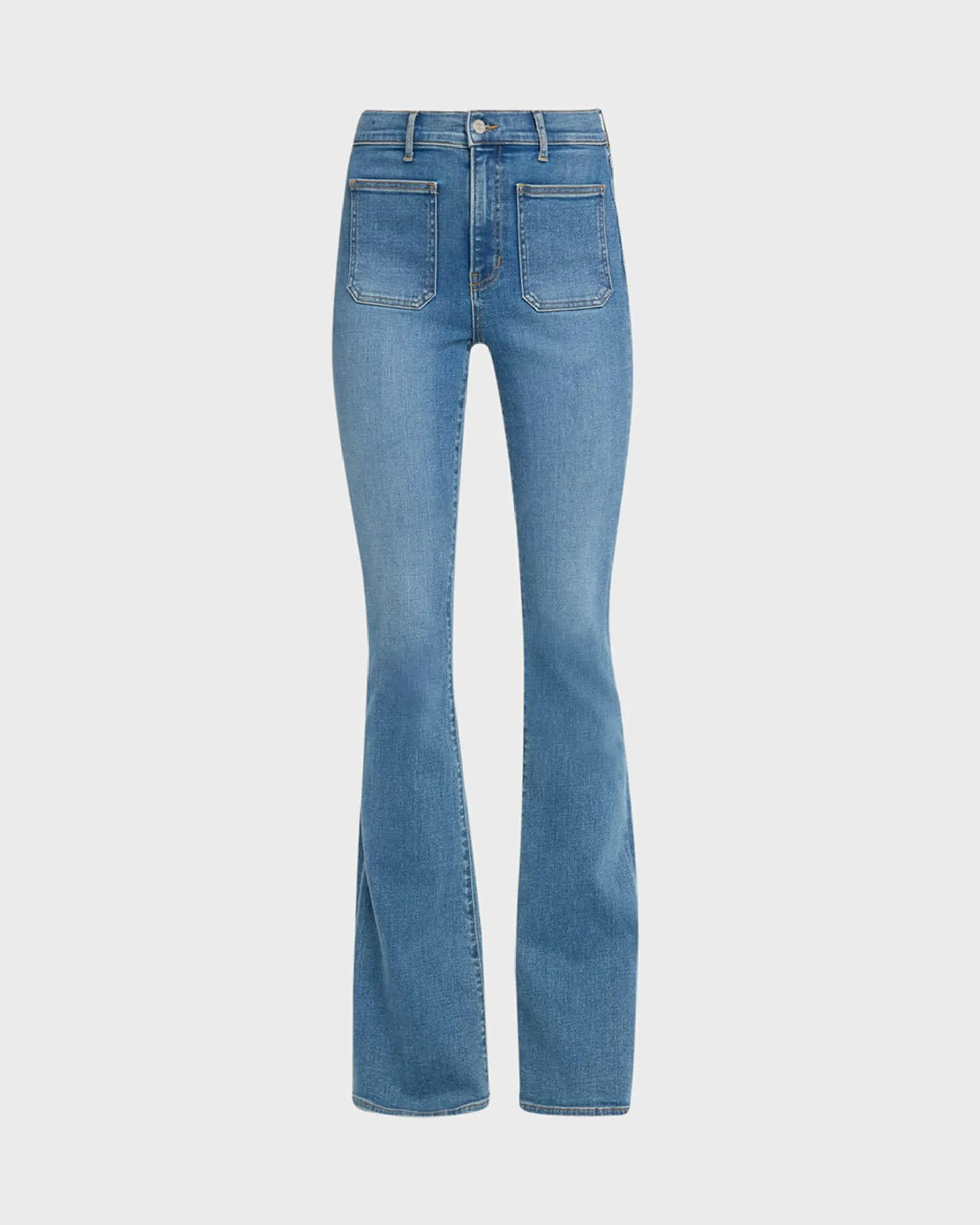 Beverly Skinny Flare Patch Pocket Jeans