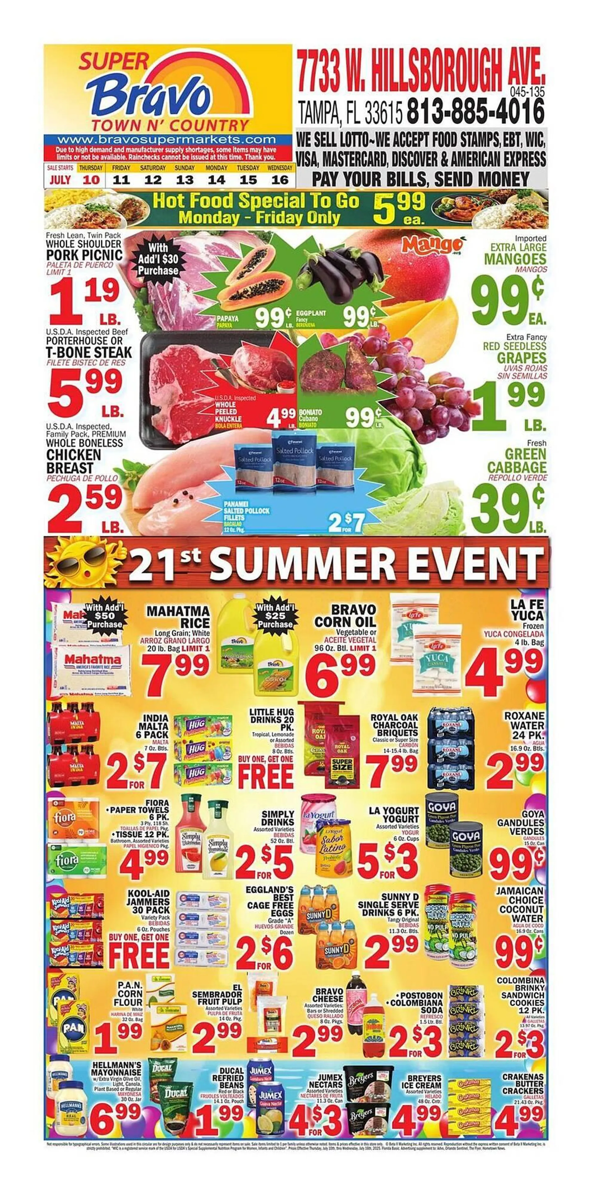 Weekly ad Bravo Supermarkets Weekly Ad from July 10 to July 16 2025 - Page 1
