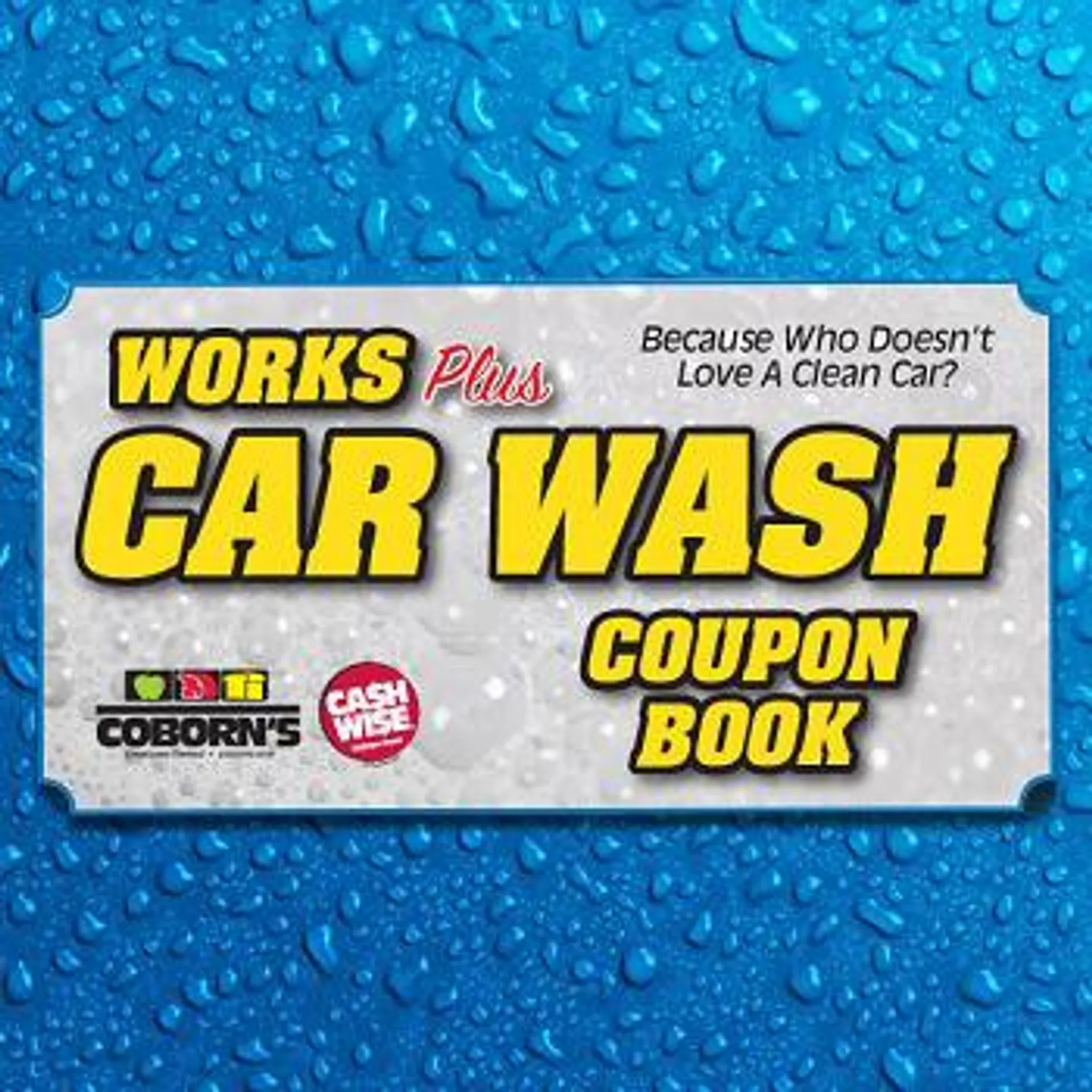 The Works Plus Car Wash Coupon Book - 4 Ct.
