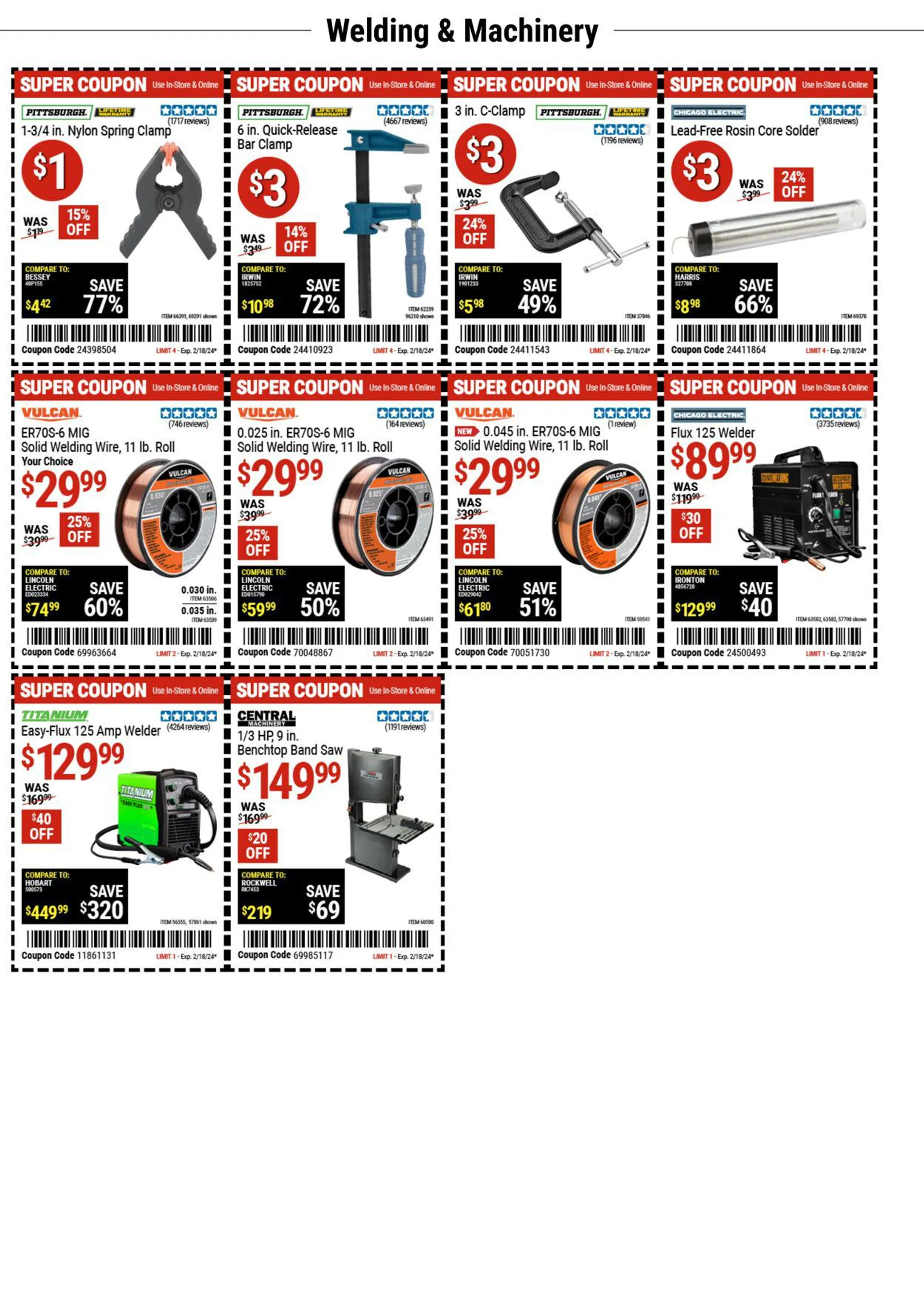 Weekly ad Harbor Freight Current weekly ad from February 5 to February 18 2024 - Page 11