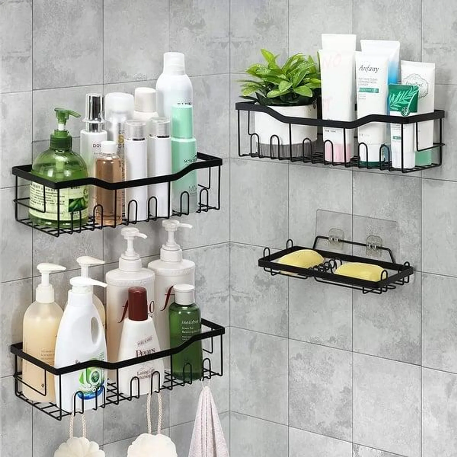 4 Pack Shower Caddy - 4PCS