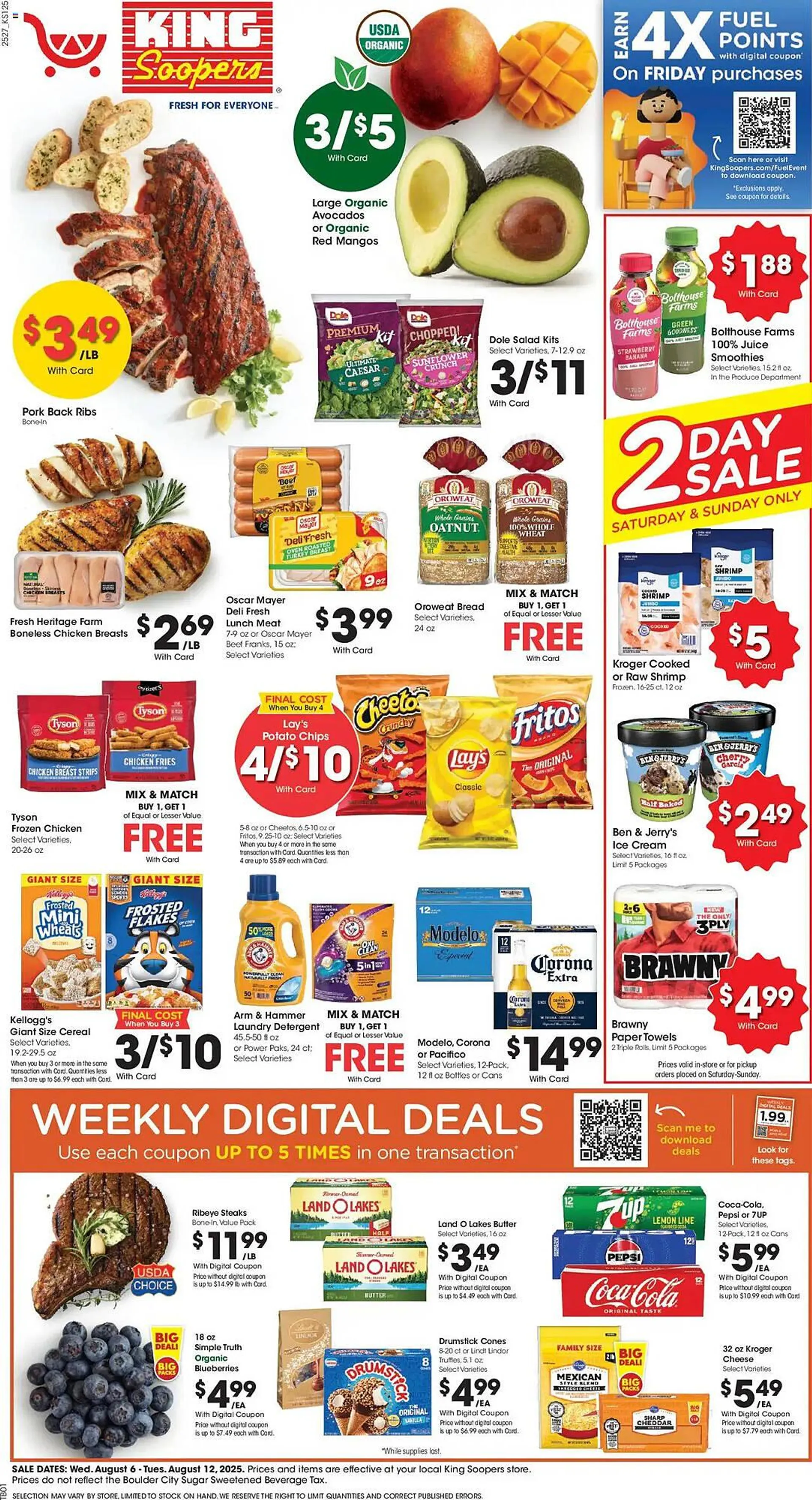Weekly ad King Soopers Weekly Ad from August 6 to August 12 2025 - Page 1