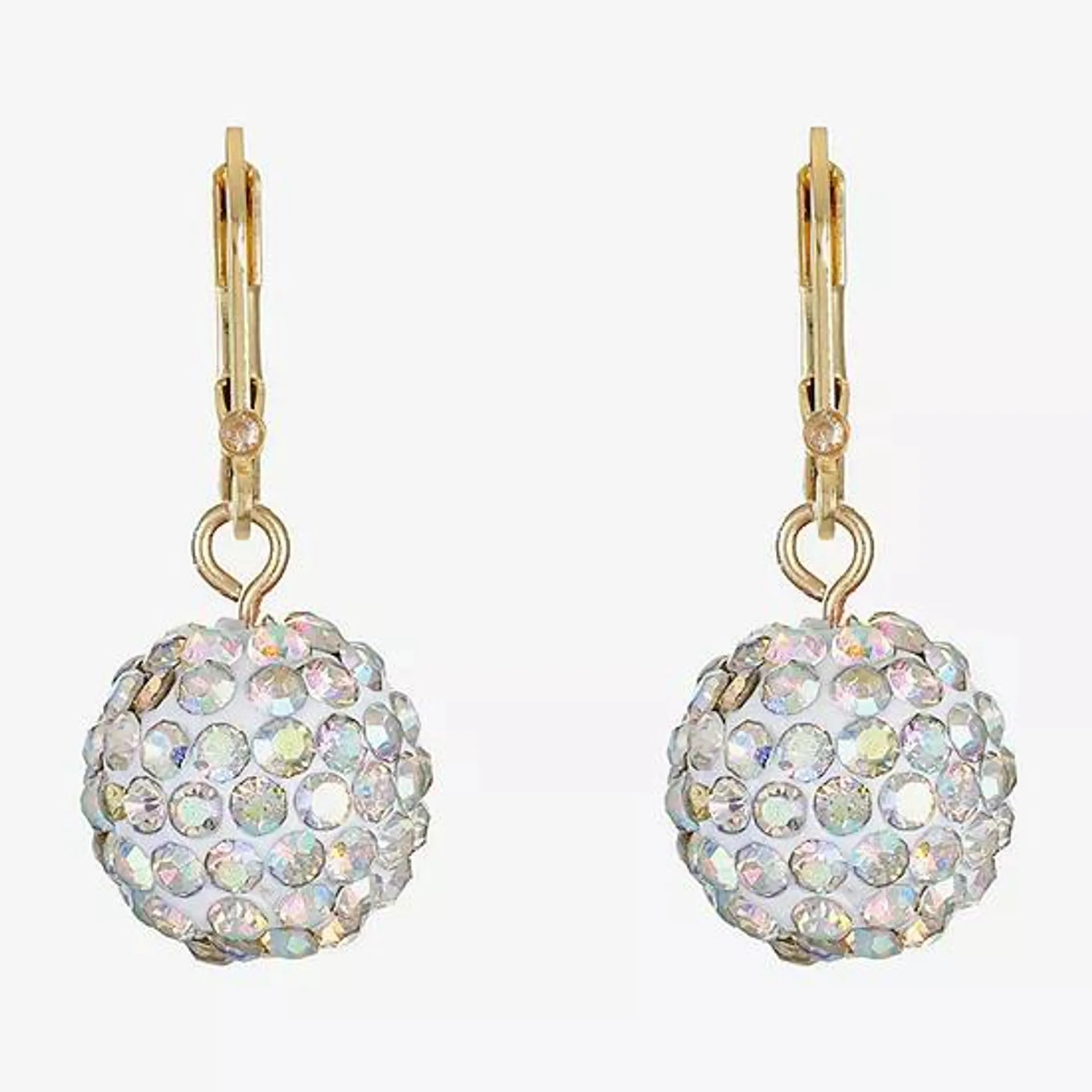 Monet Jewelry Glass Round Drop Earrings