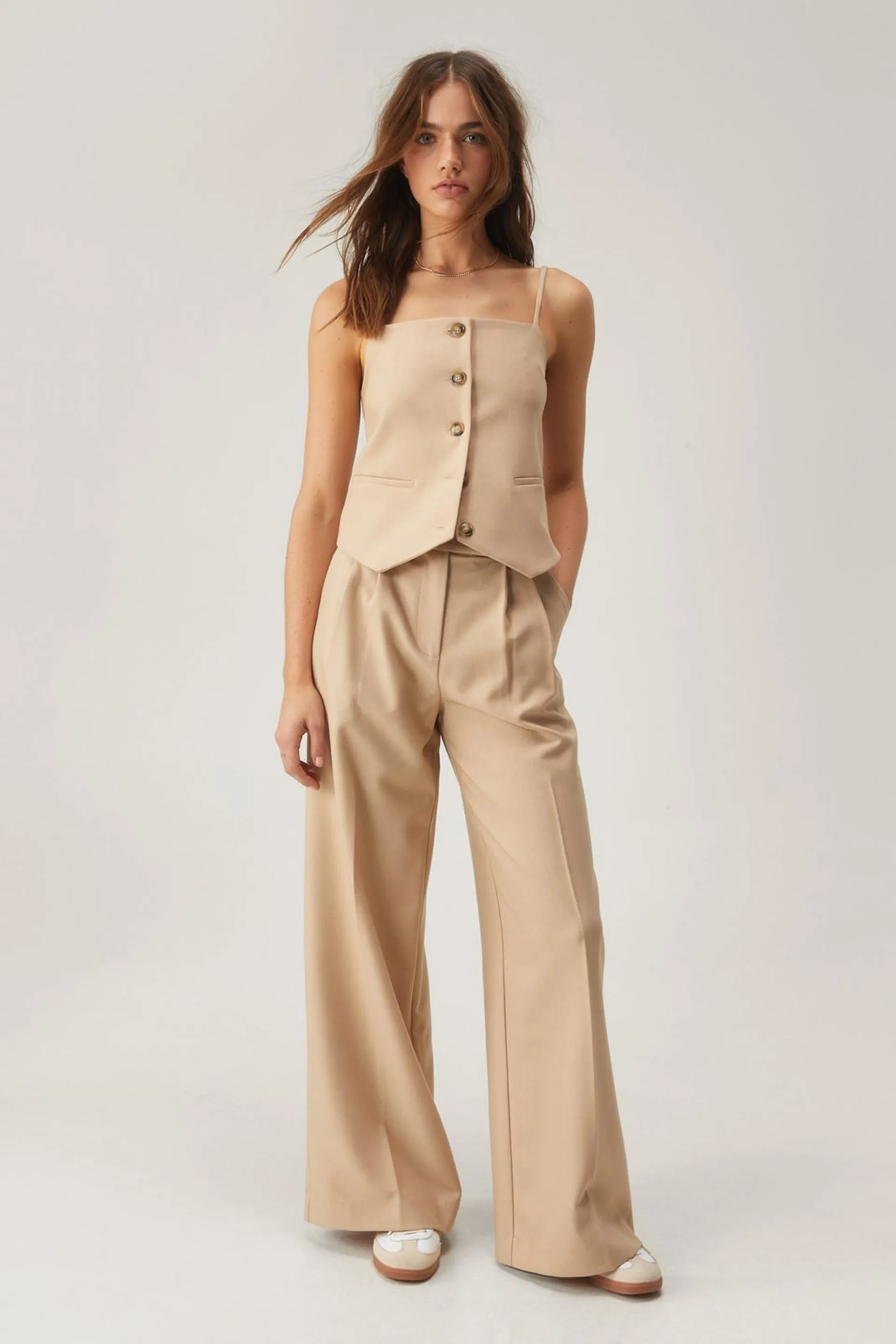 Premium Twill Super Wide Leg Pants