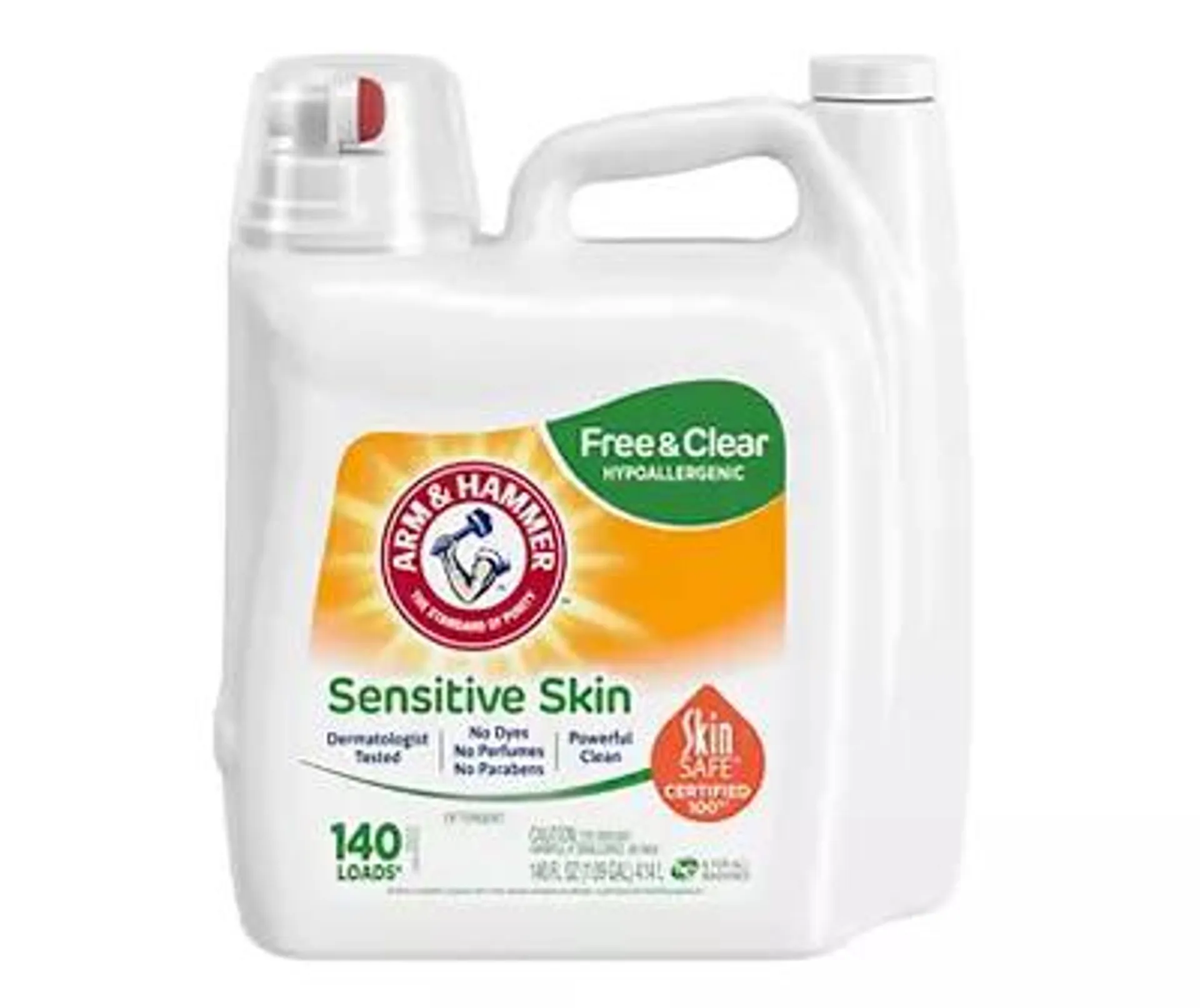 Free & Clear Sensitive Skin Laundry Detergent, 140 Oz.