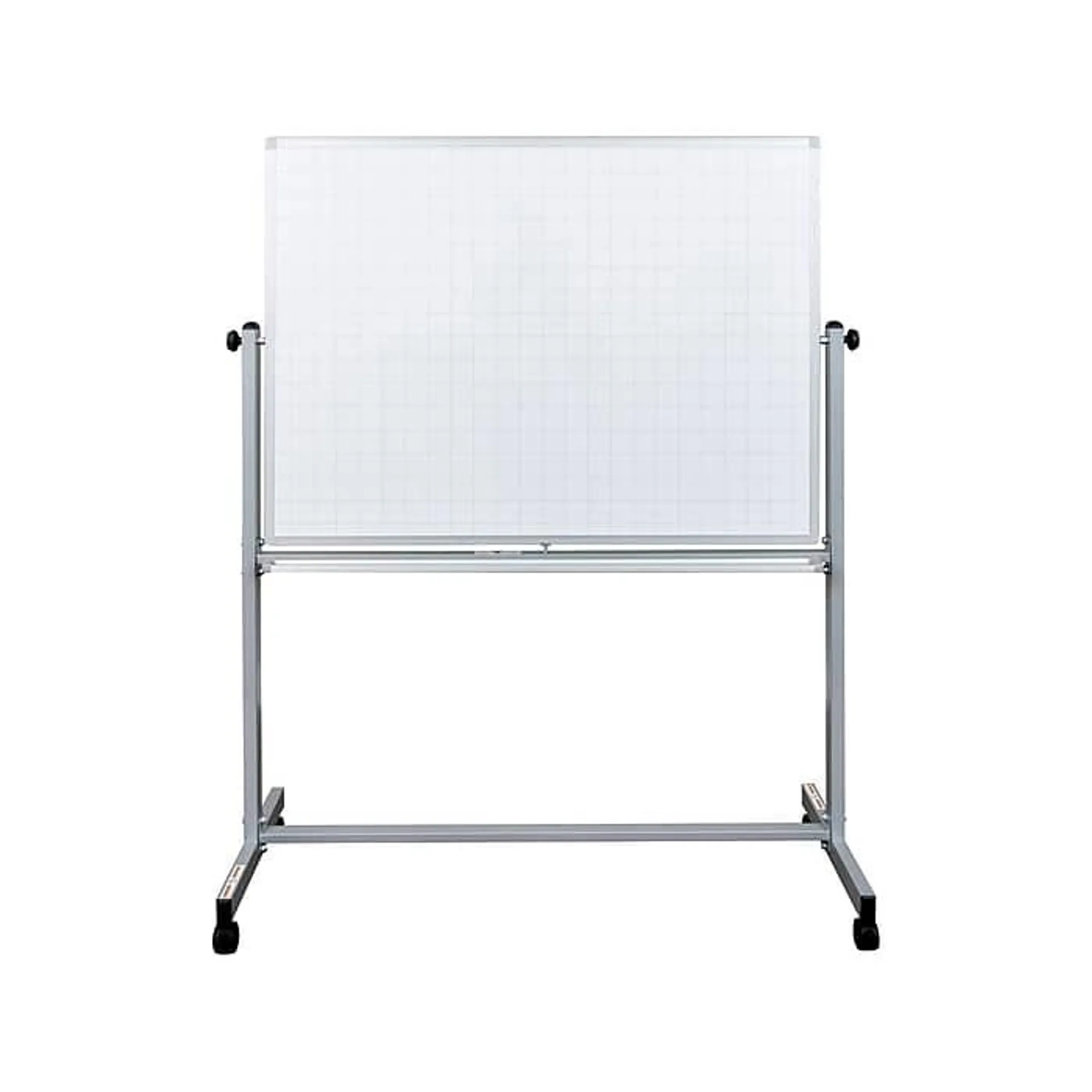 Luxor Dry-Erase Mobile Combination Ghost Grid/Whiteboard,