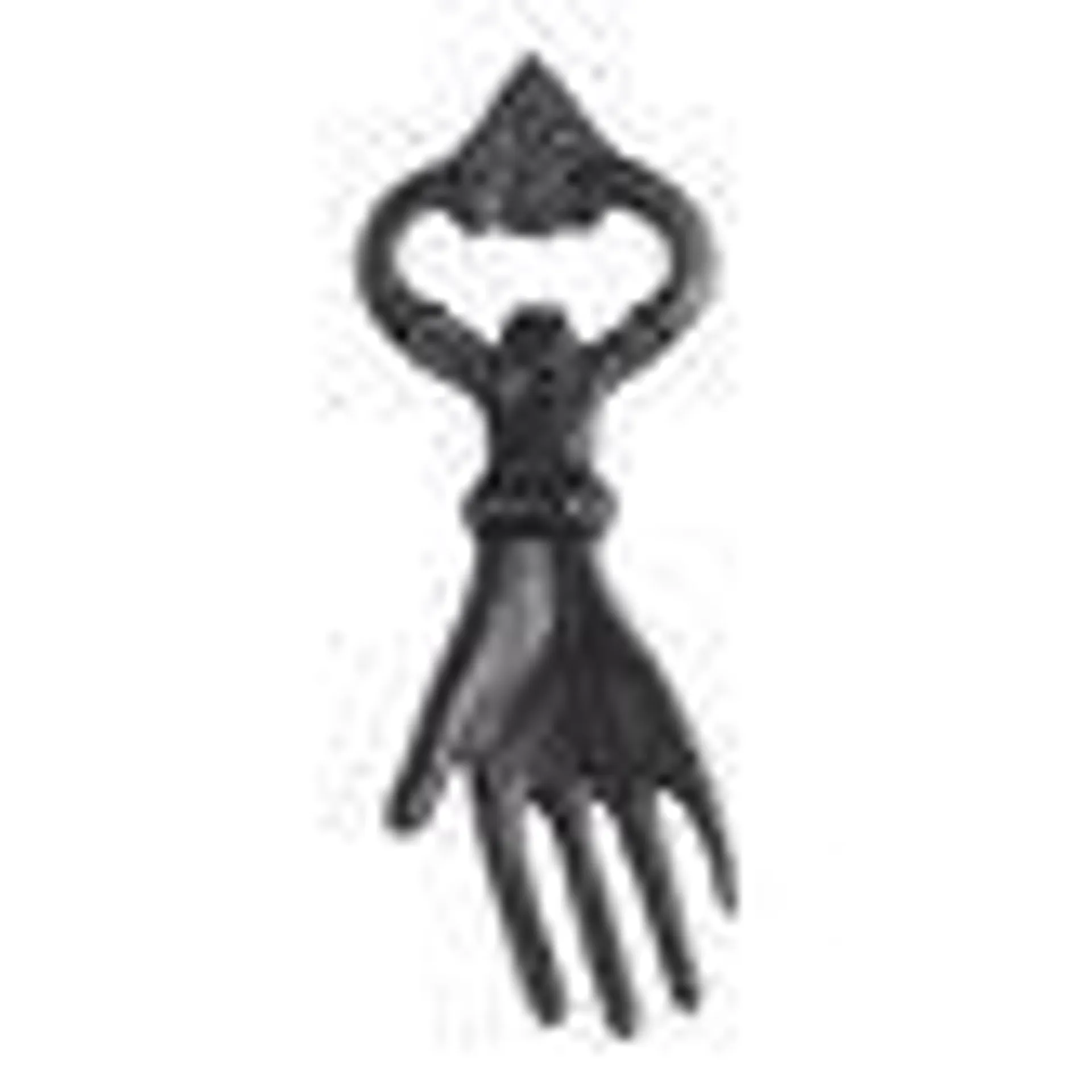 Black Iron Hand Bottle Opener