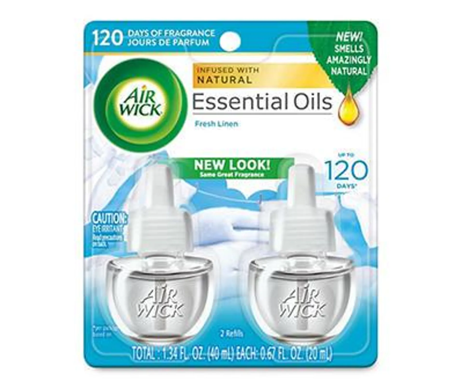 Fresh Linen Scented Oil Refills, 2-Pack