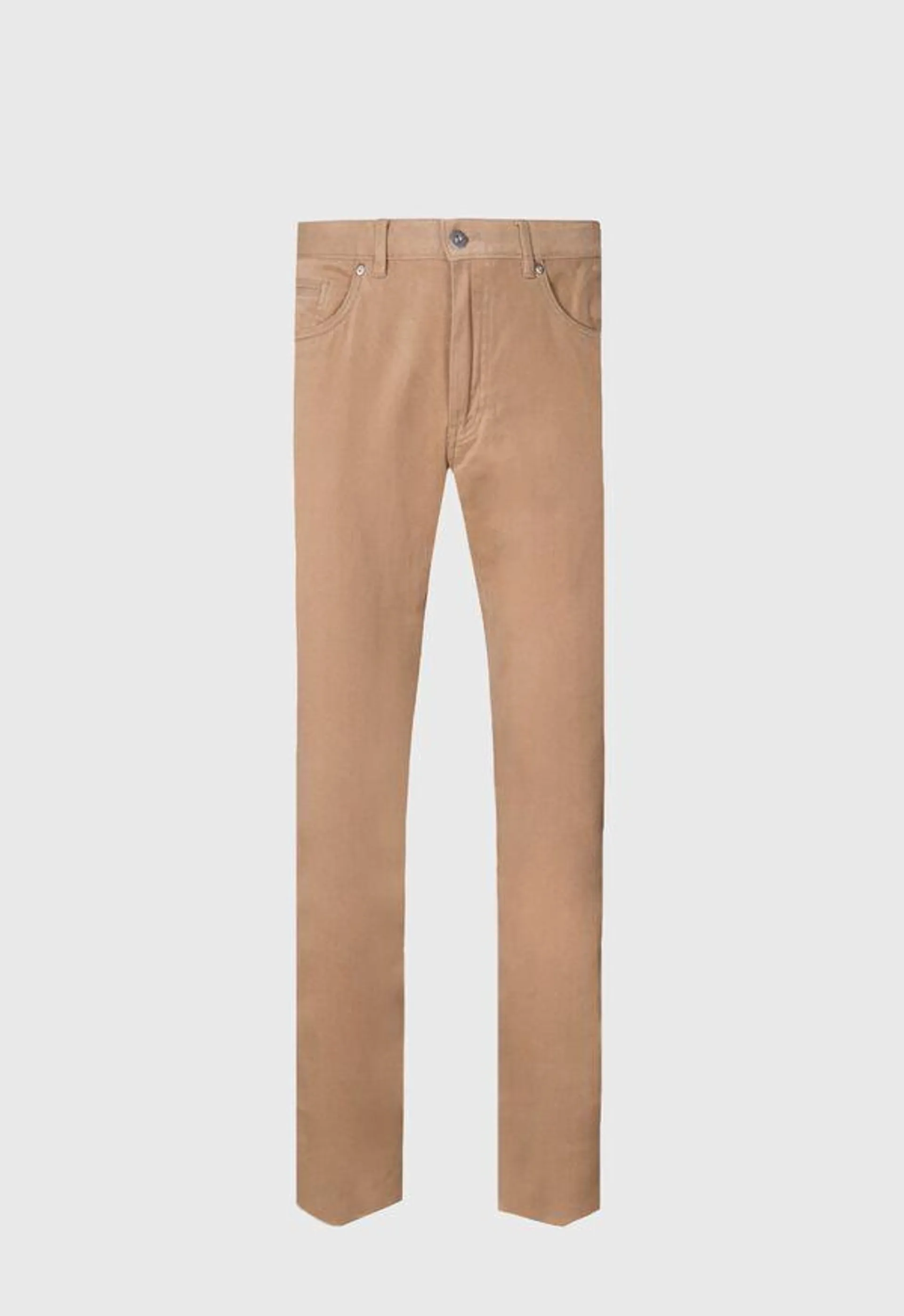 Brushed Cotton Twill Five Pocket Pant