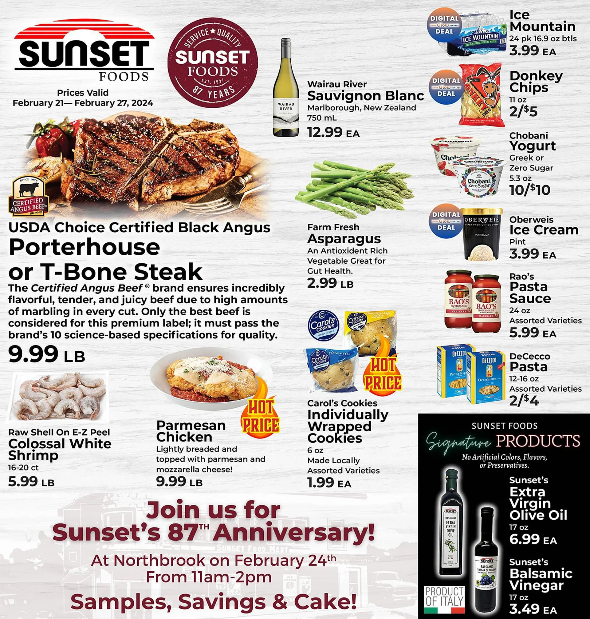 Weekly ad Sunset Foods ad from February 21 to February 27 2024 - Page 