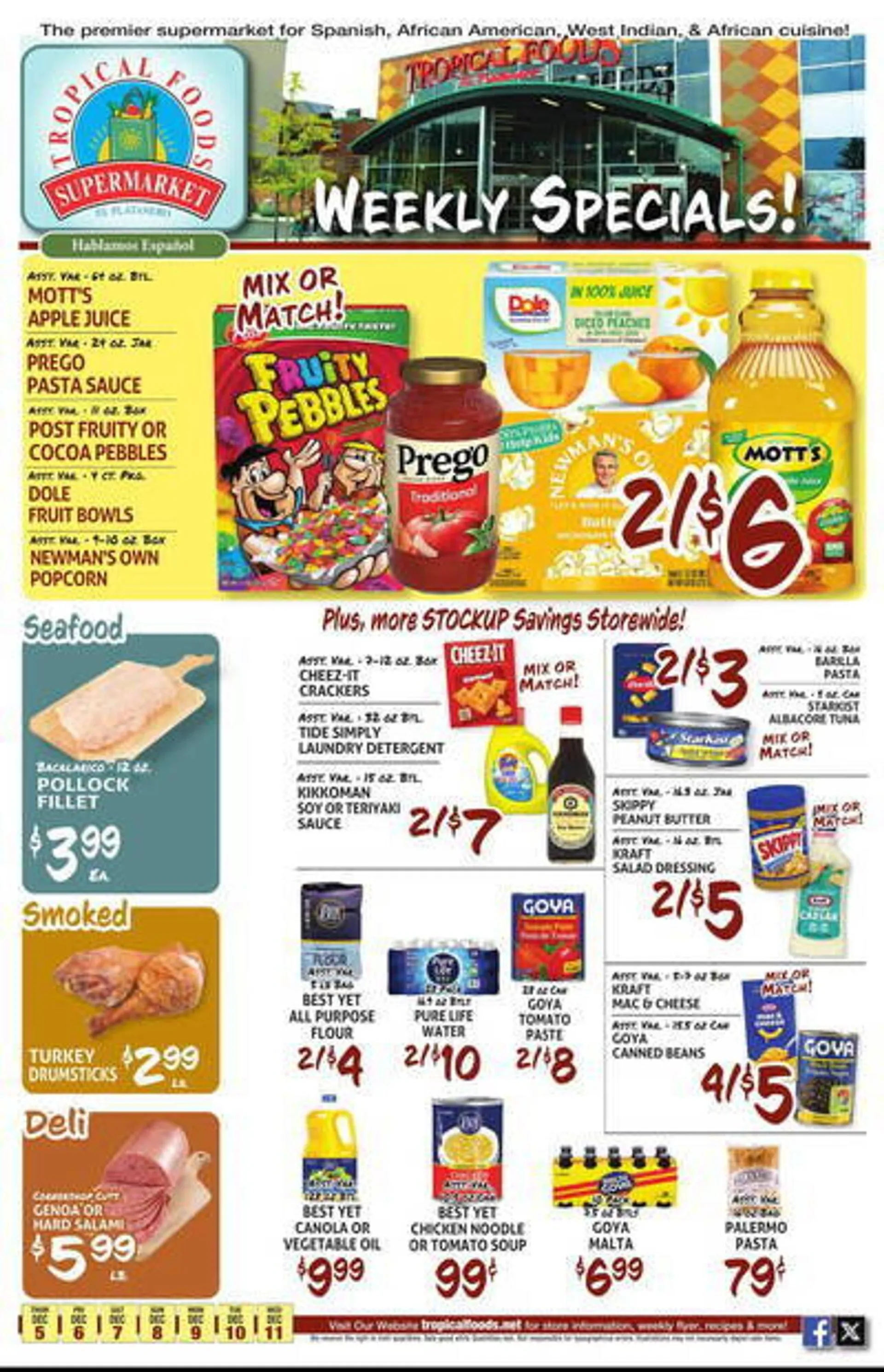 Tropical Foods Supermarket Weekly Ad - 1