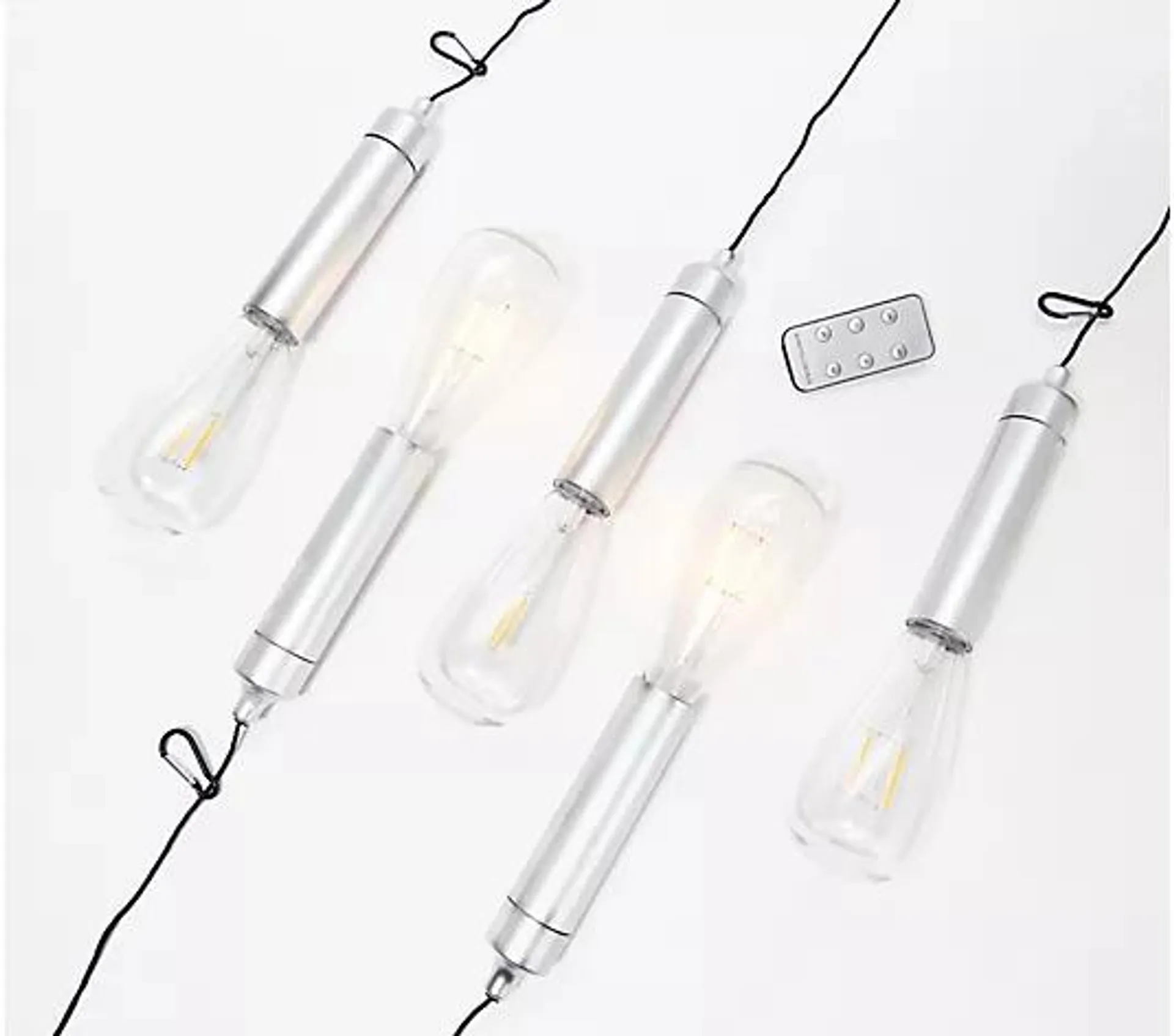 BrightEase Set of 5 Battery Powered Indoor/Outdoor Hang Lights