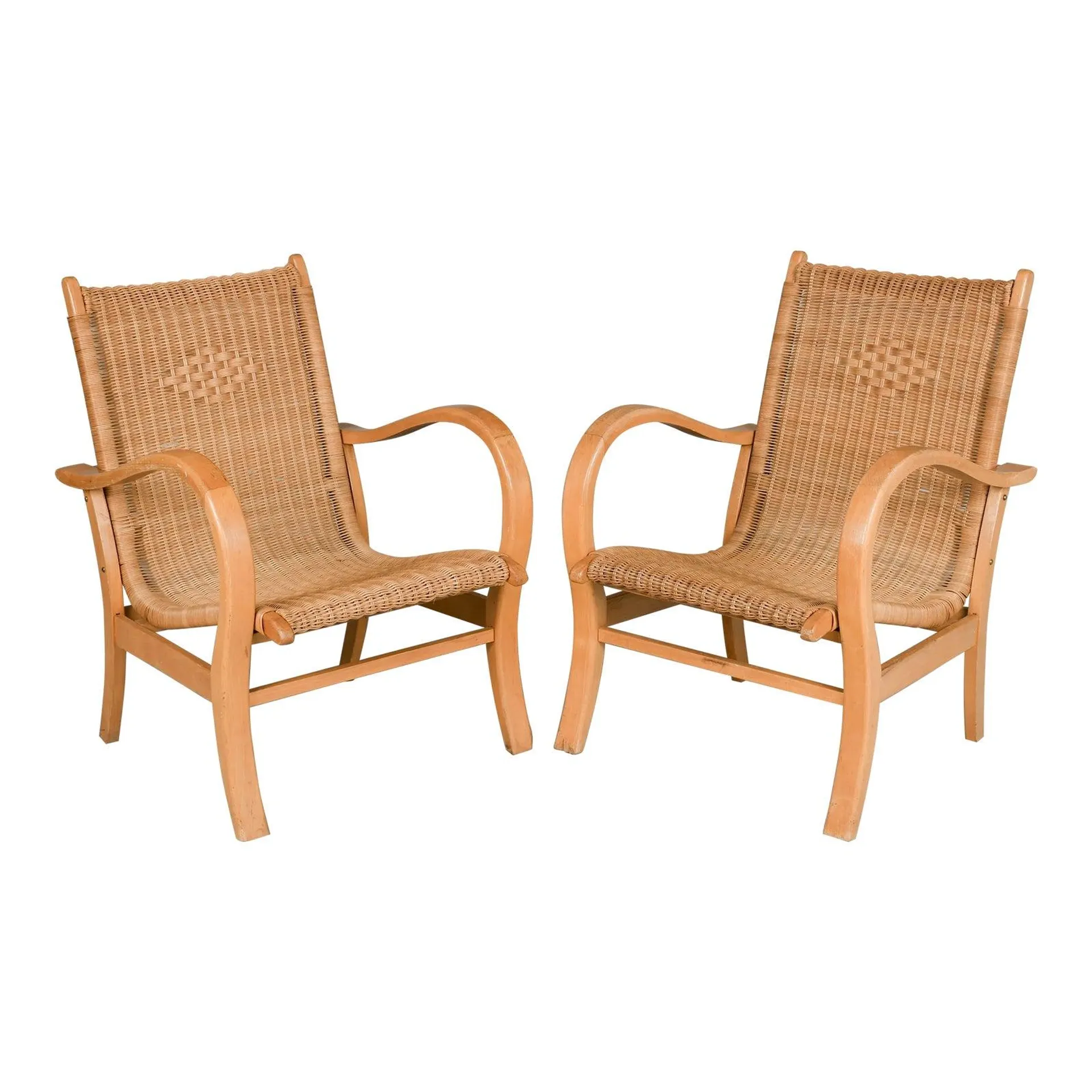 Erich Dieckmann Bauhaus Lounge Chairs, a Pair