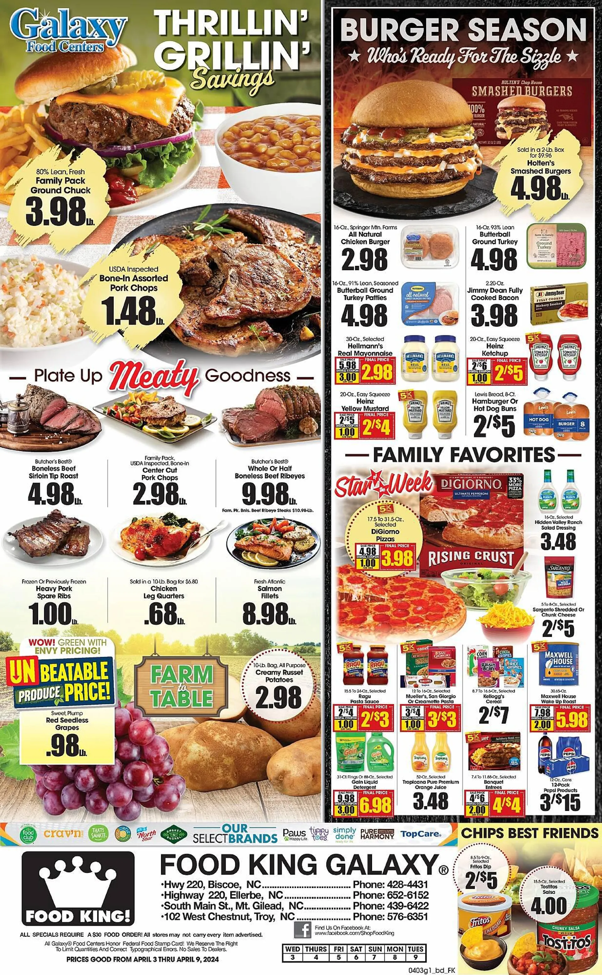 Weekly ad Food King Weekly Ad from April 3 to April 9 2024 - Page 1