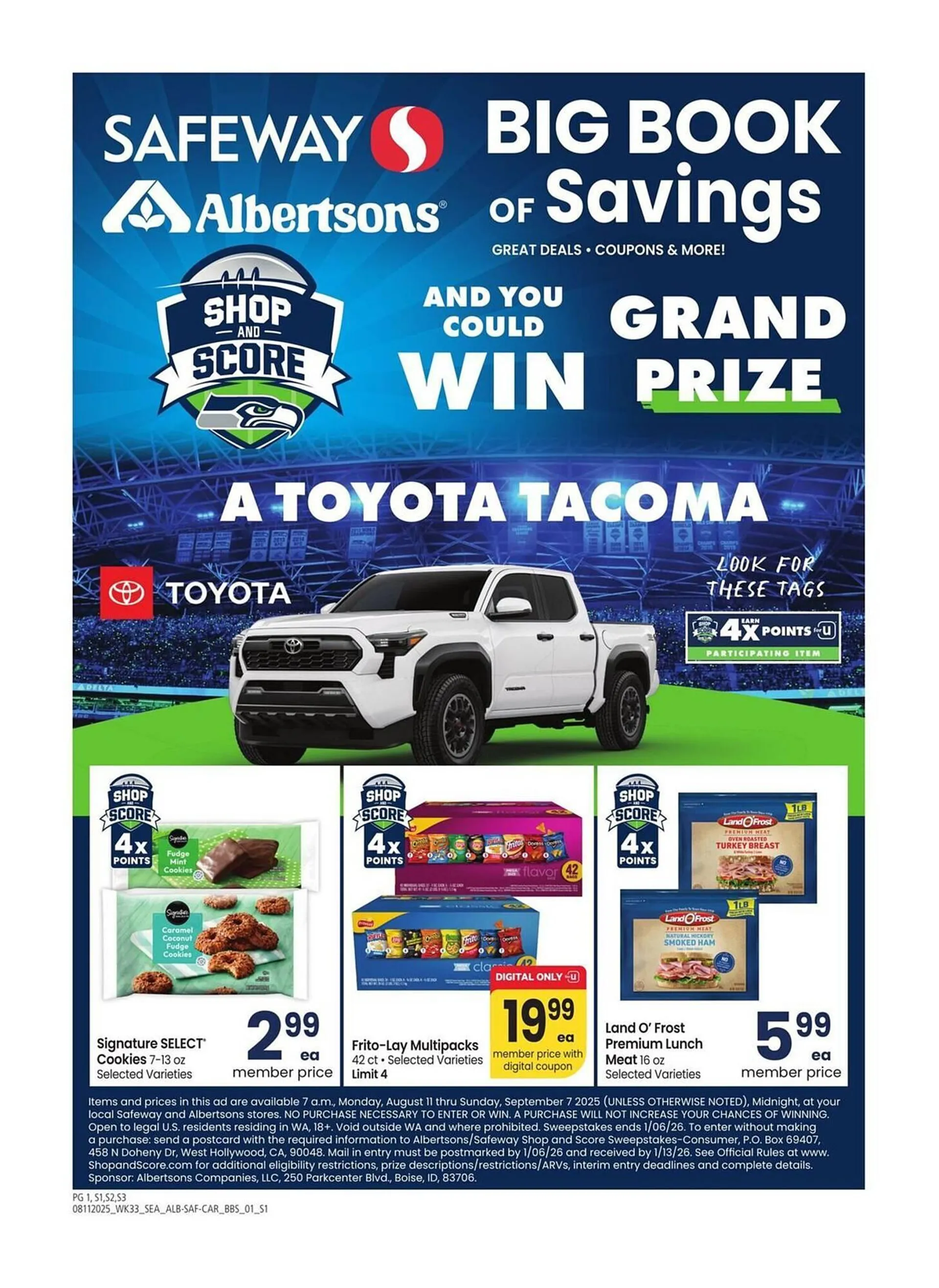Weekly ad Albertsons Weekly Ad from August 11 to September 7 2025 - Page 1