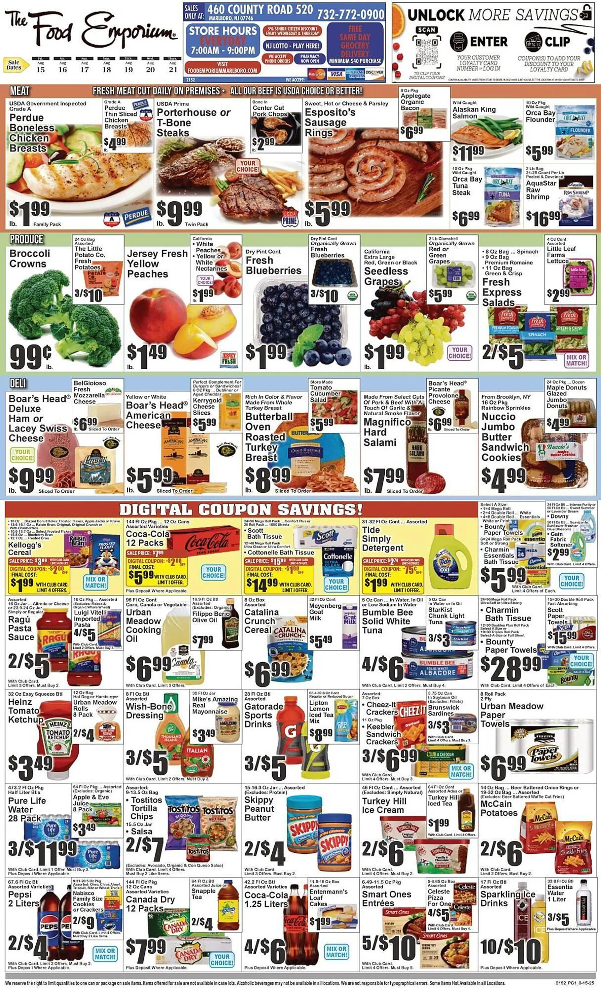Weekly ad The Food Emporium Weekly Ad from August 15 to August 21 2025 - Page 1