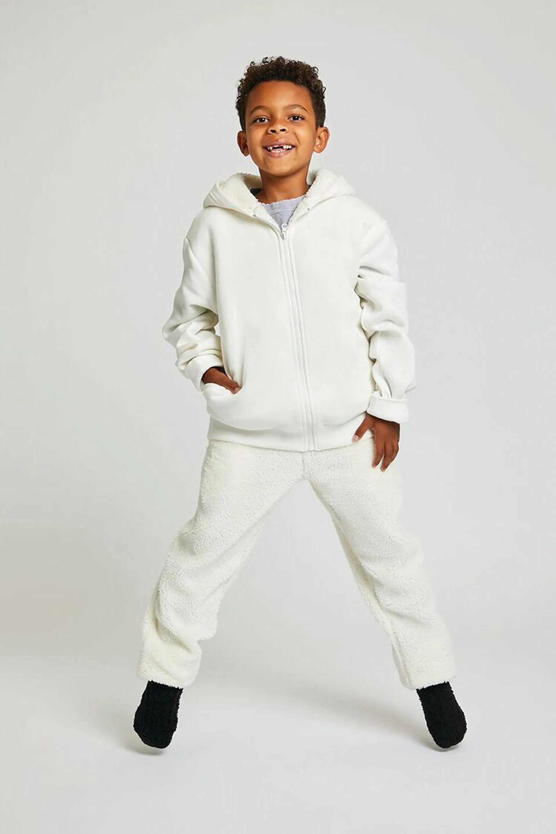 Kids Fleece & Faux Shearling Joggers (Girls + Boys)