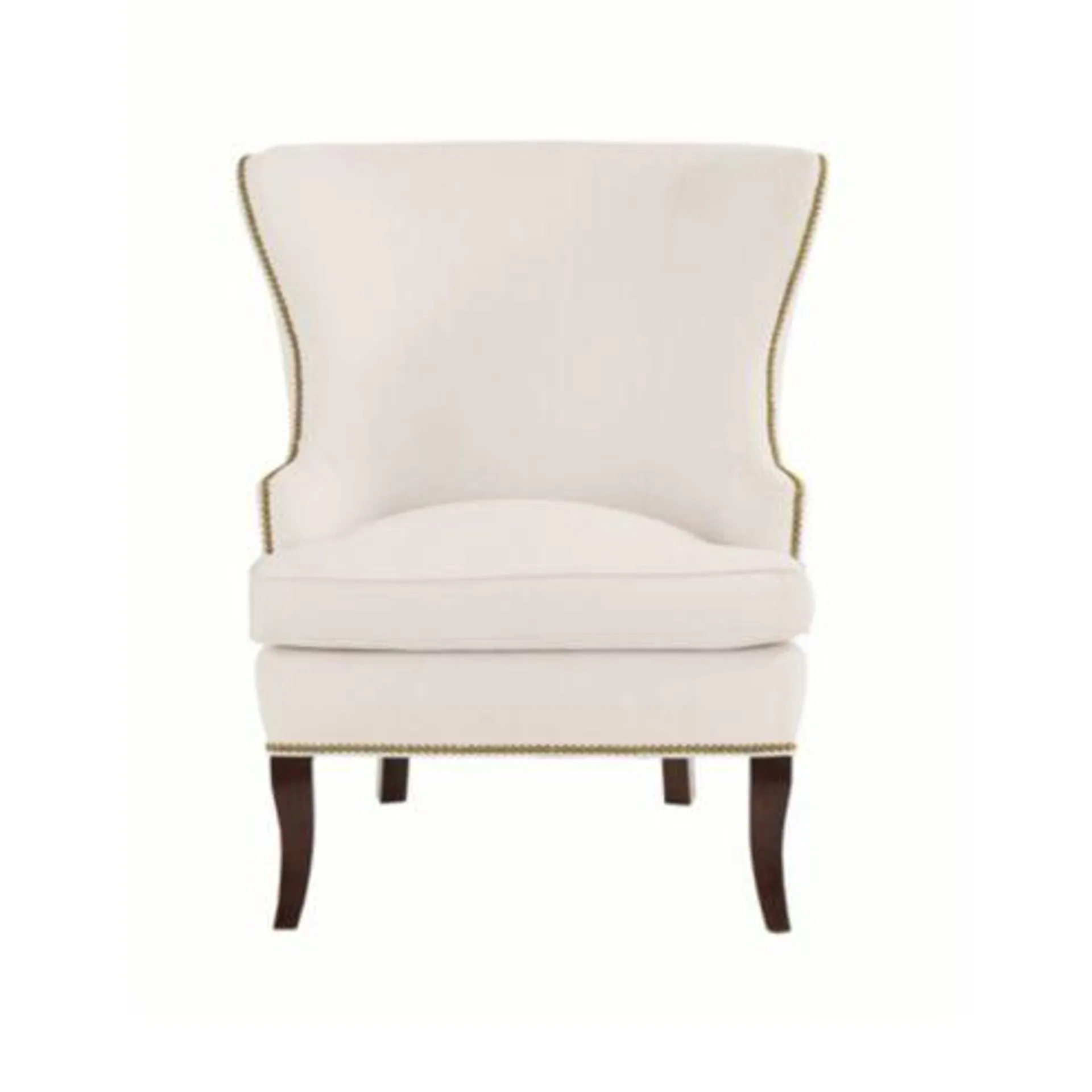 Thurston Wing Chair with Antique Brass Nailheads