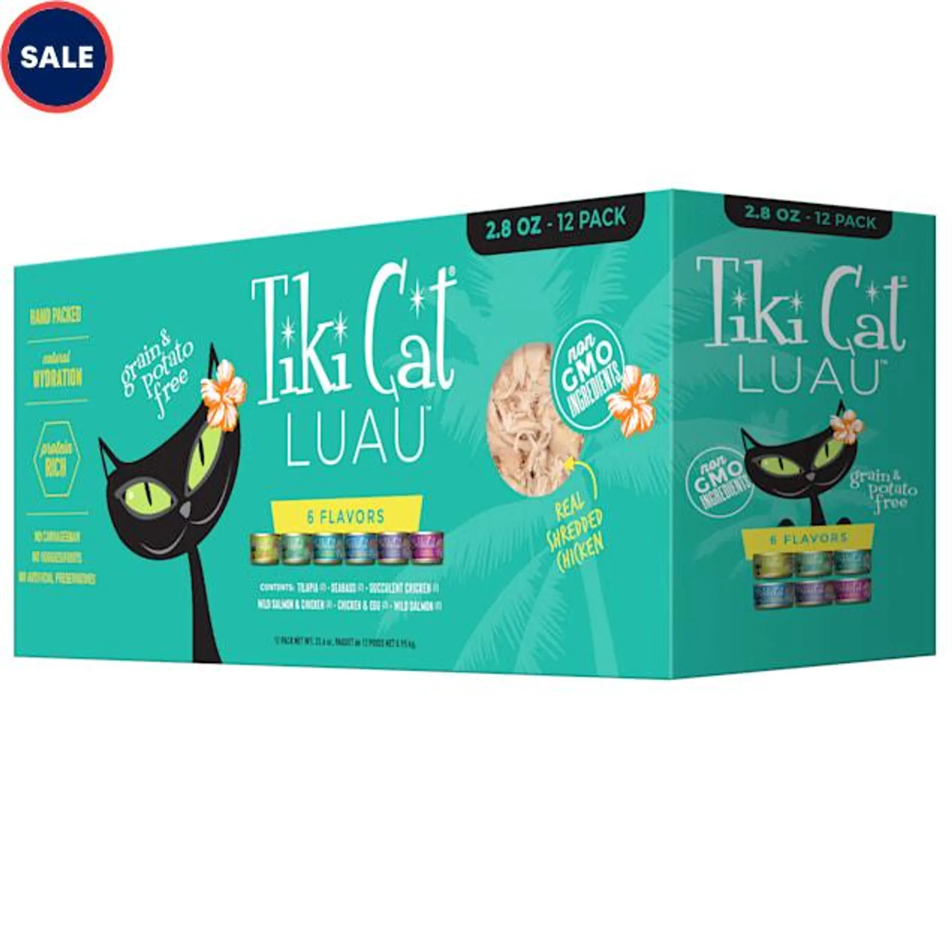 Tiki Cat Luau Variety Pack Wet Cat Food, 2.8 oz., Case of 12