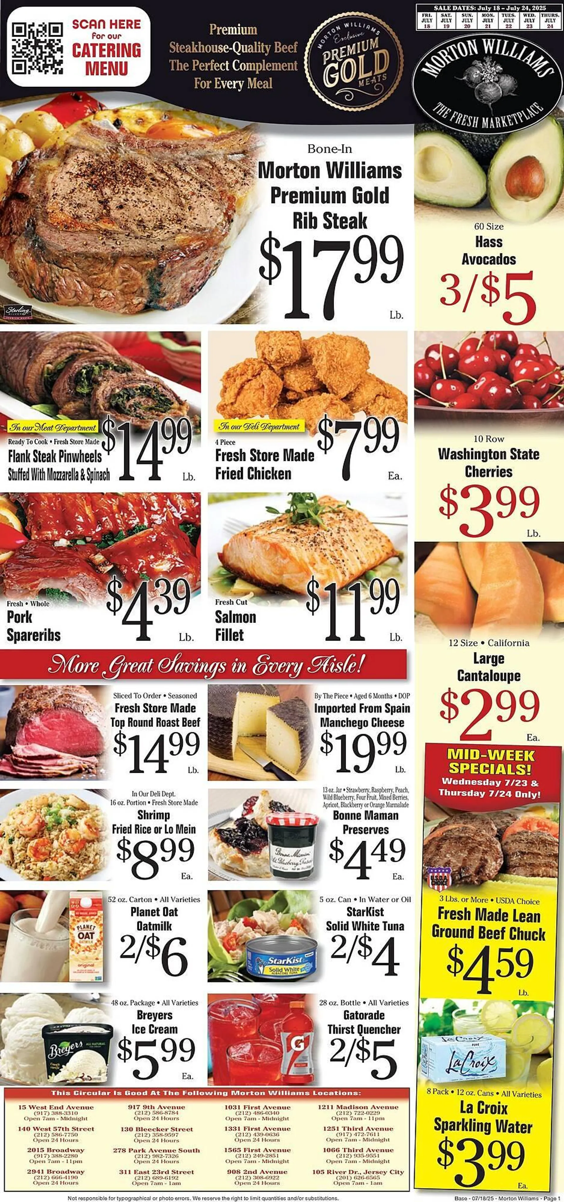 Weekly ad Morton Williams Weekly Ad from July 18 to July 24 2025 - Page 1