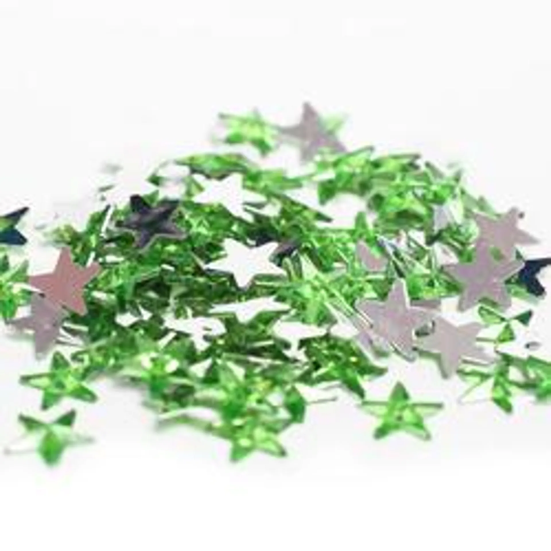 Apple Green Flat Back Star Rhinestones (Approx. 120 pieces)