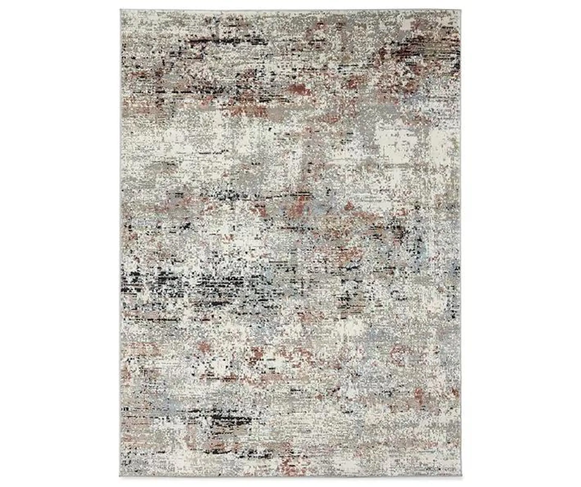 Eternity Crimson Area Rug, (6'7" x 9')