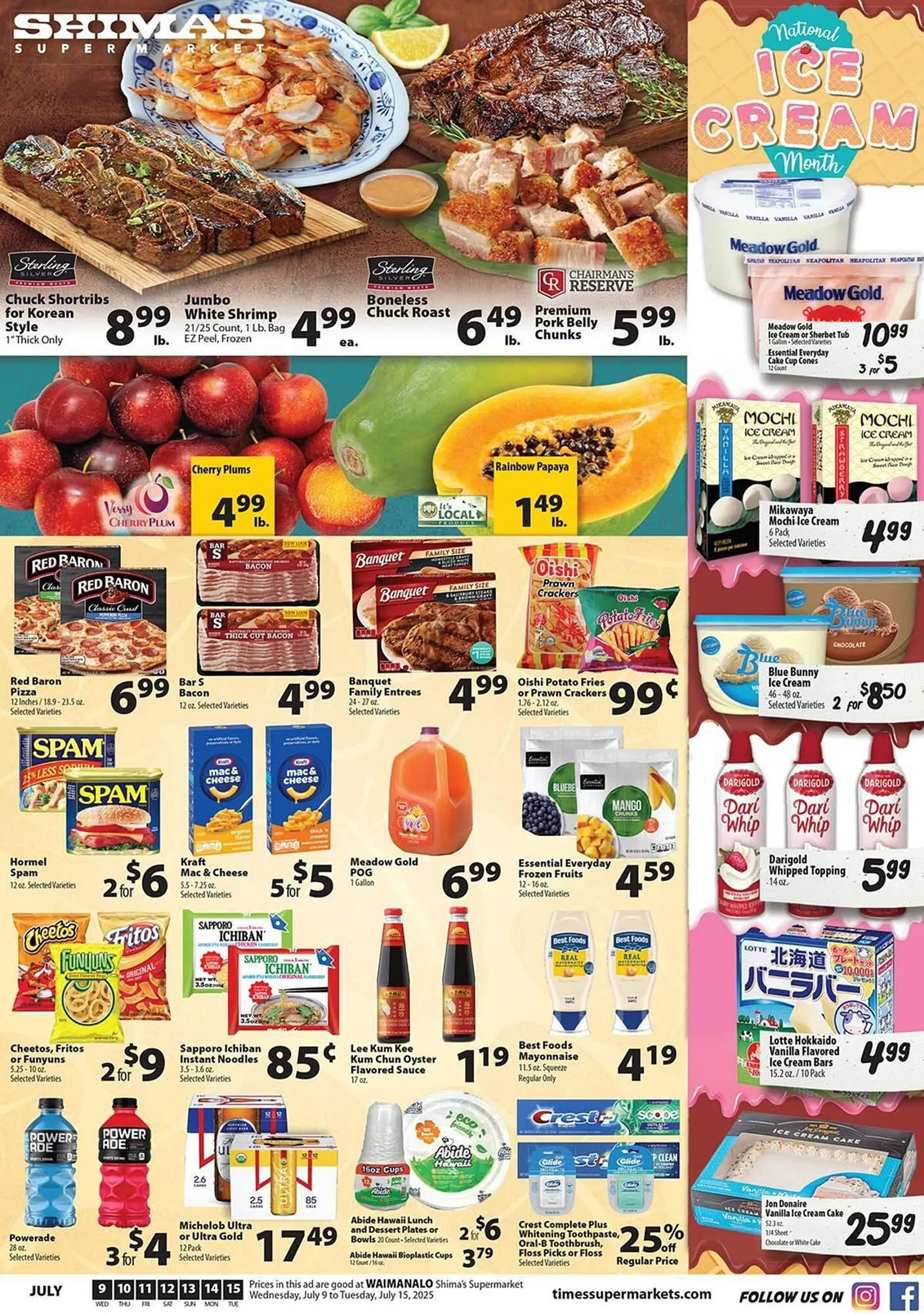 Weekly ad Times Supermarkets Weekly Ad from July 9 to July 15 2025 - Page 1