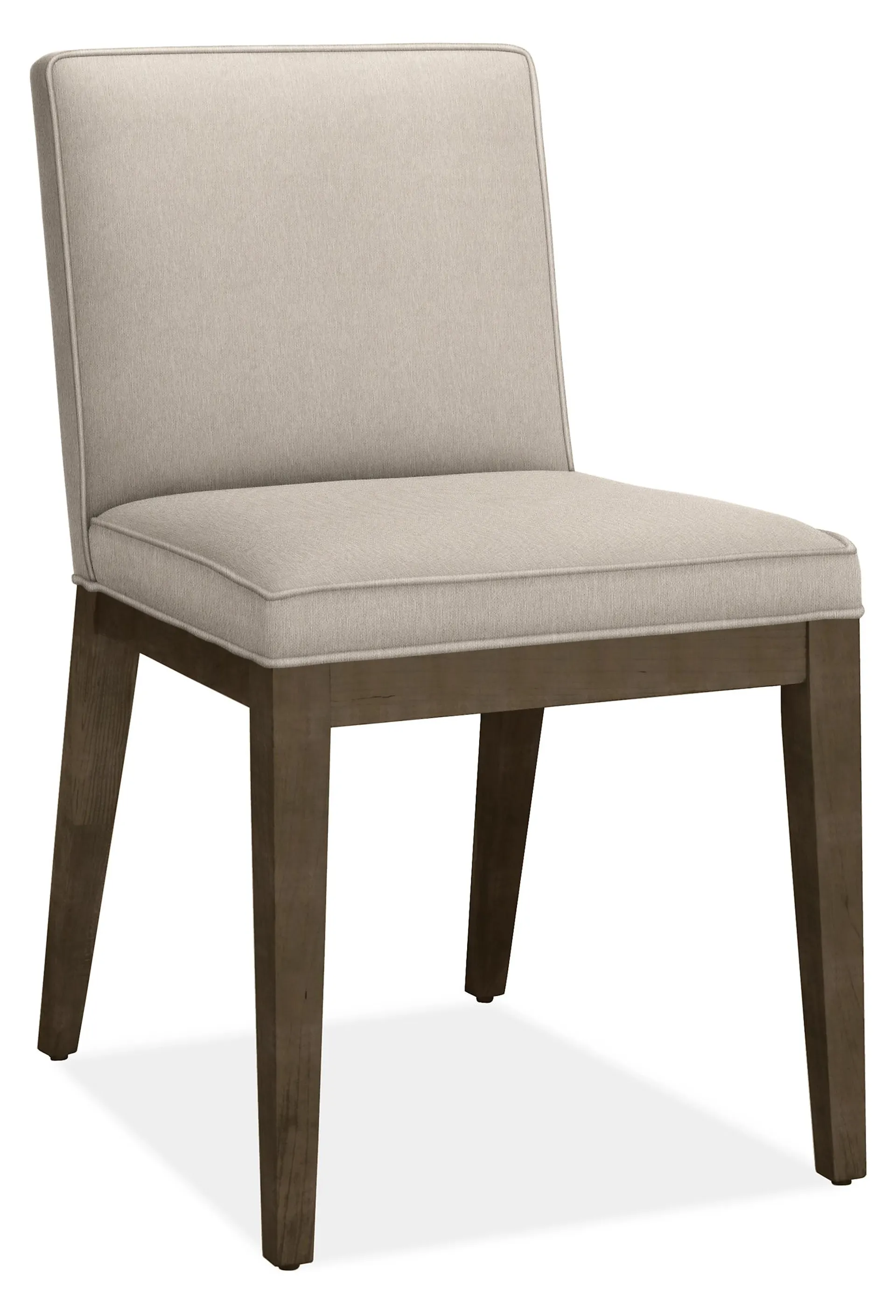 Ansel Side Chair in Flint Oatmeal with Charcoal Legs