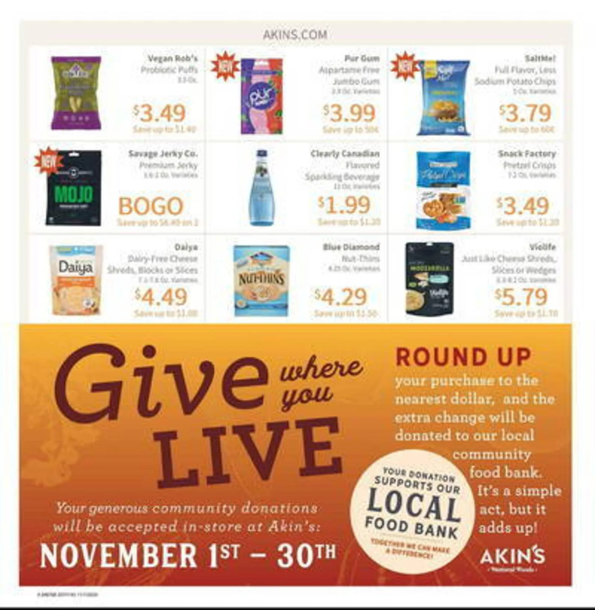 Weekly ad Akin's Natural Foods Weekly Ad from November 1 to November 30 2024 - Page 4