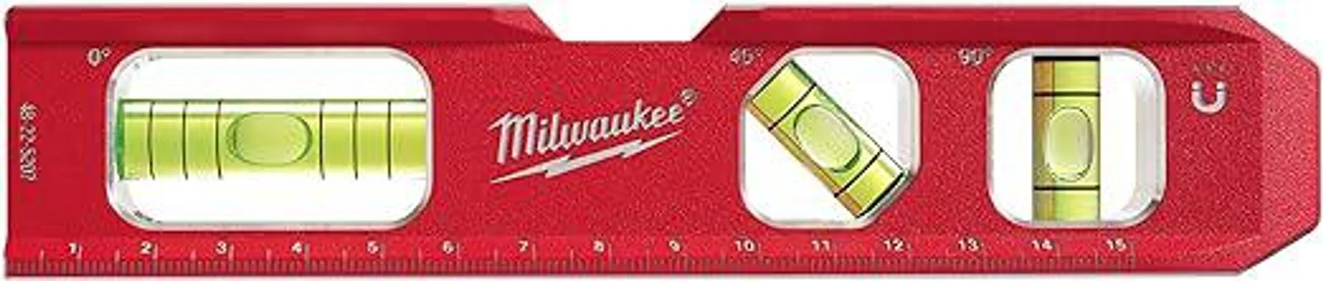 Milwaukee 4932459097 Billet Torpedo Level, Red/Black