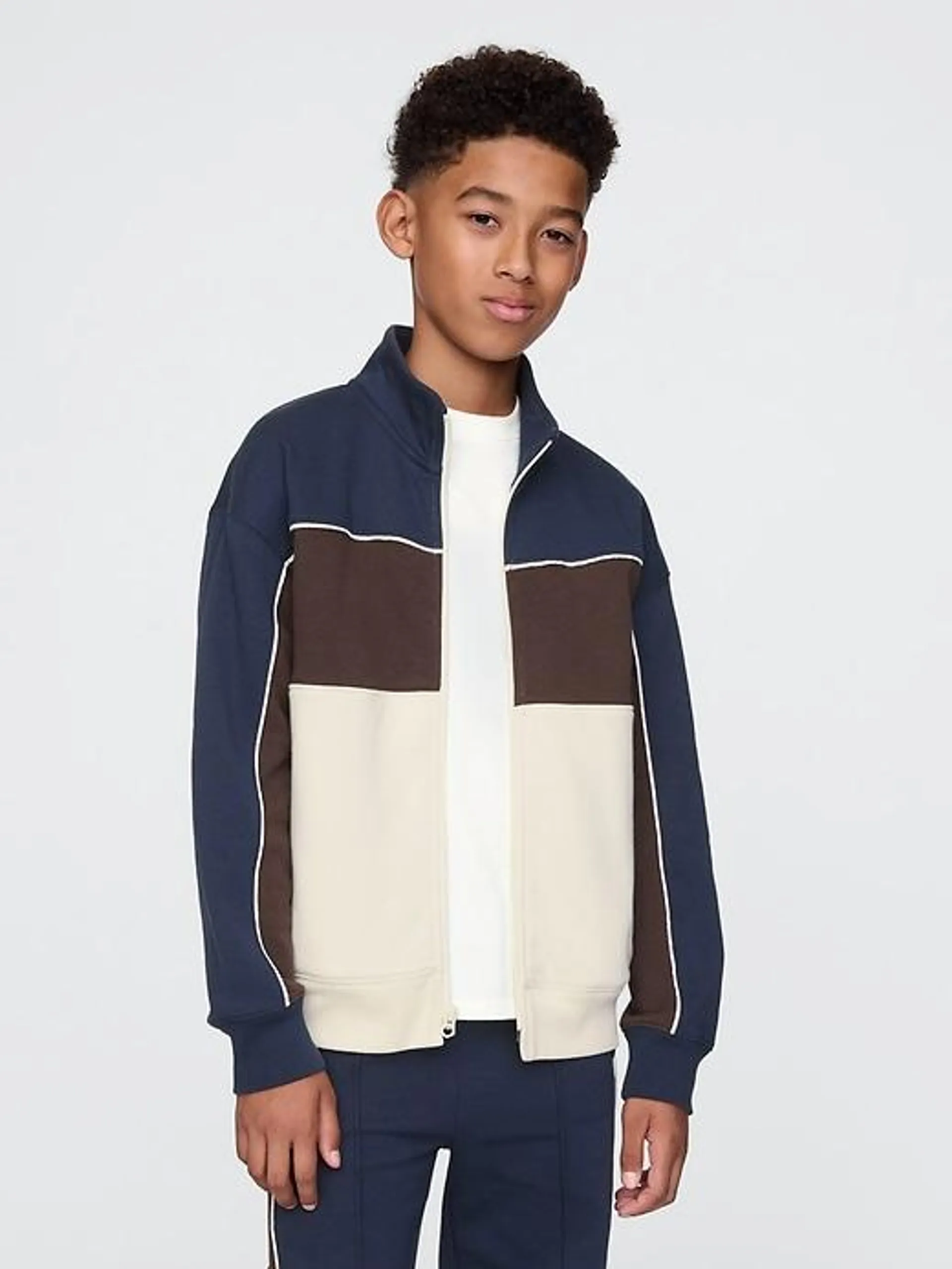 Kids Vintage Soft Colorblock Track Jacket