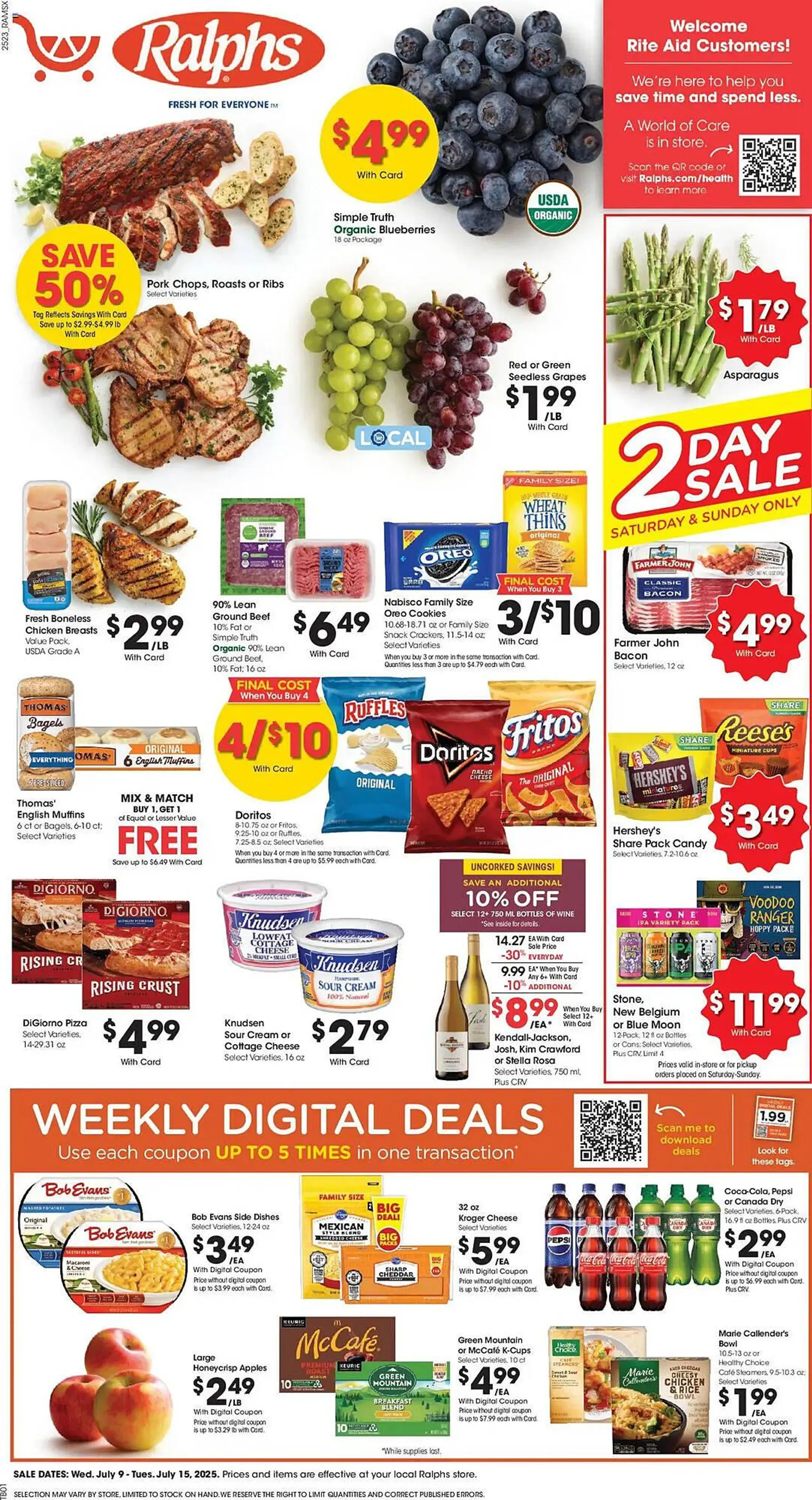Weekly ad Ralphs Weekly Ad from July 9 to July 16 2025 - Page 1