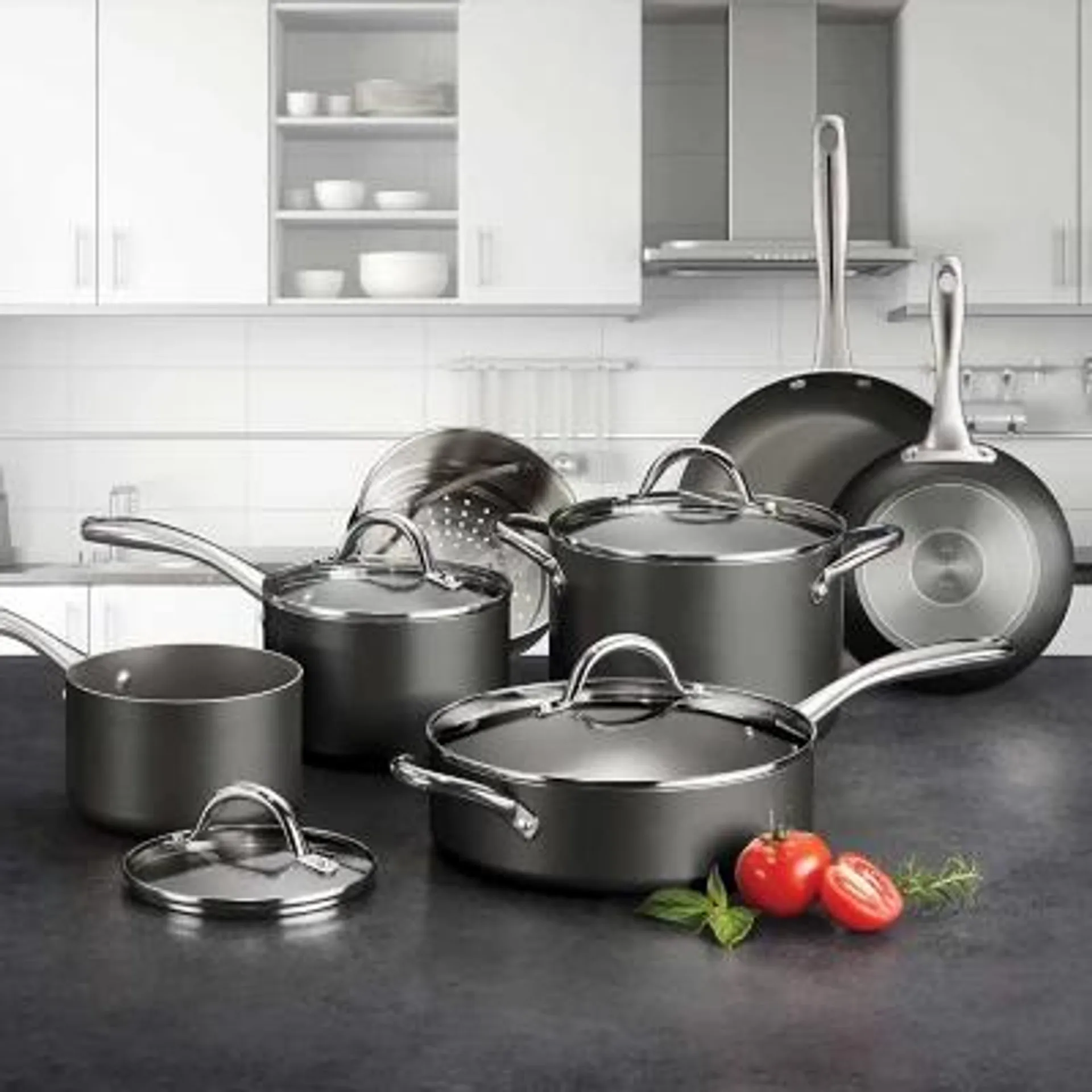 Tramontina 11-Piece Nonstick Cookware Set, Choose Color