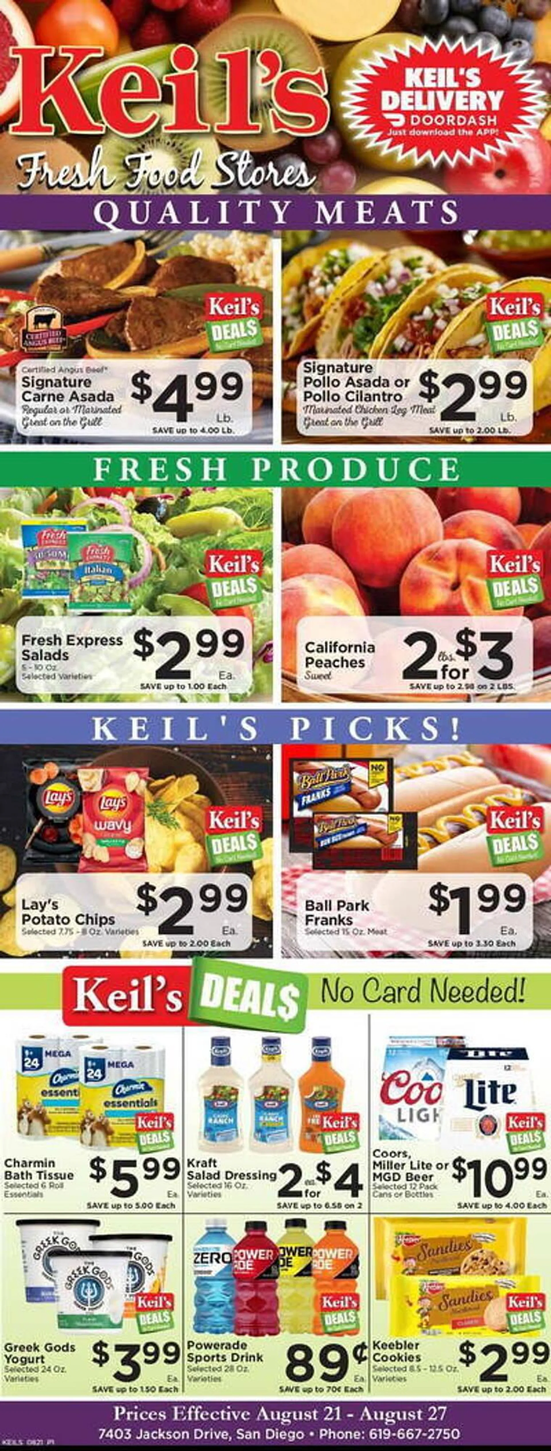 Keils Fresh Food Stores Weekly Ad - 1