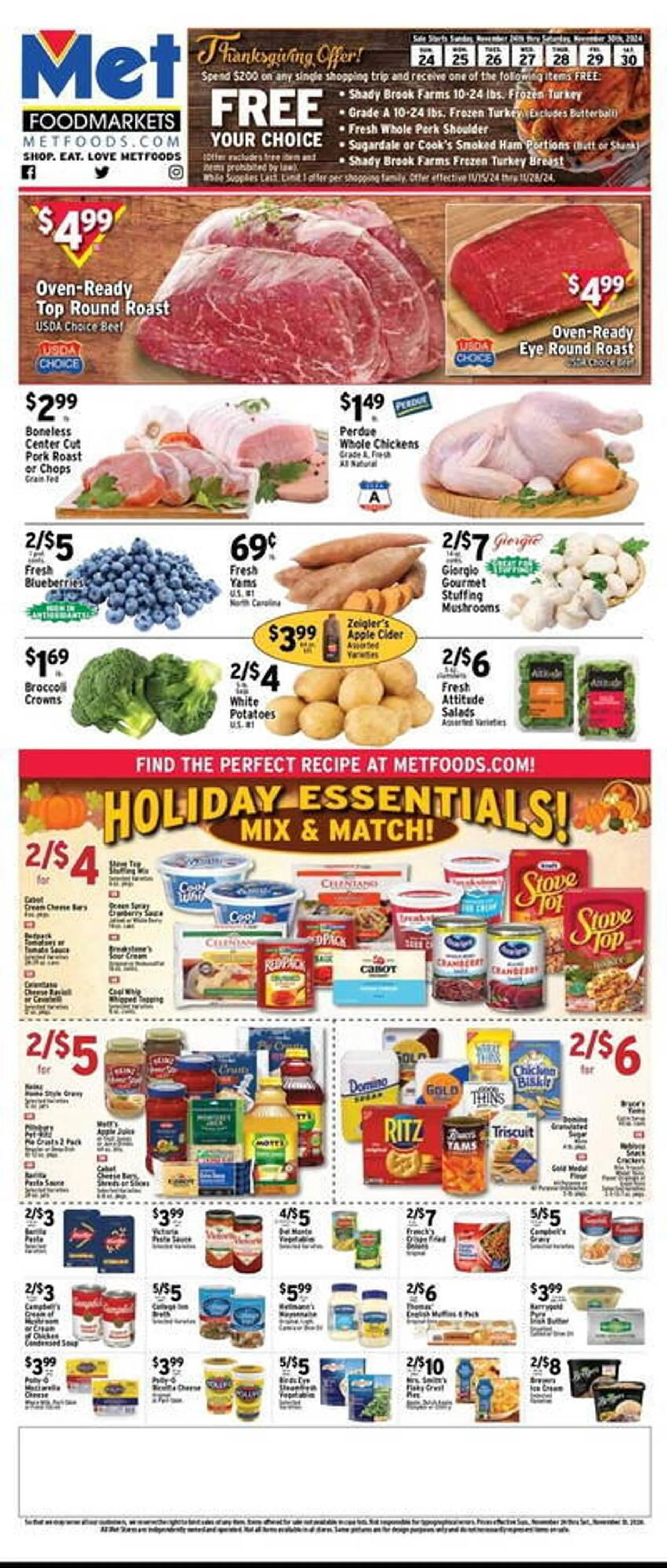 Met Foodmarkets Weekly Ad - 1