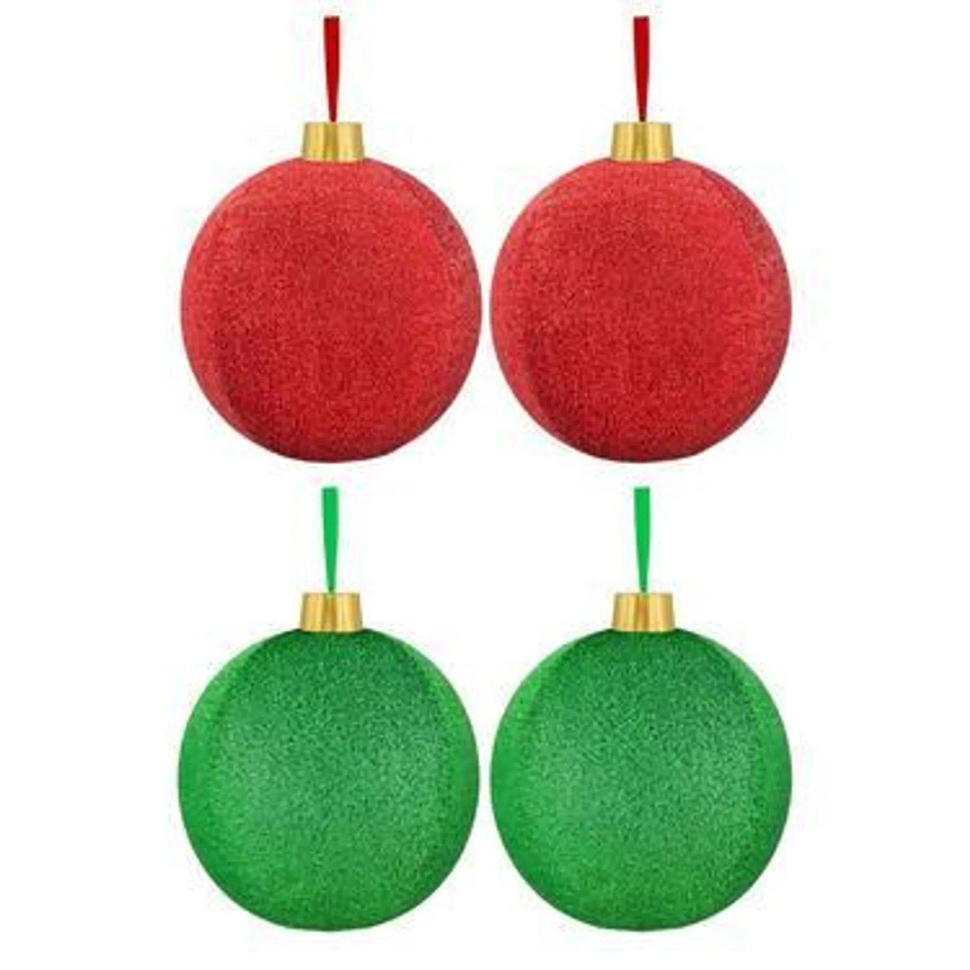 Inflatable Tinsel Ornaments, 12in