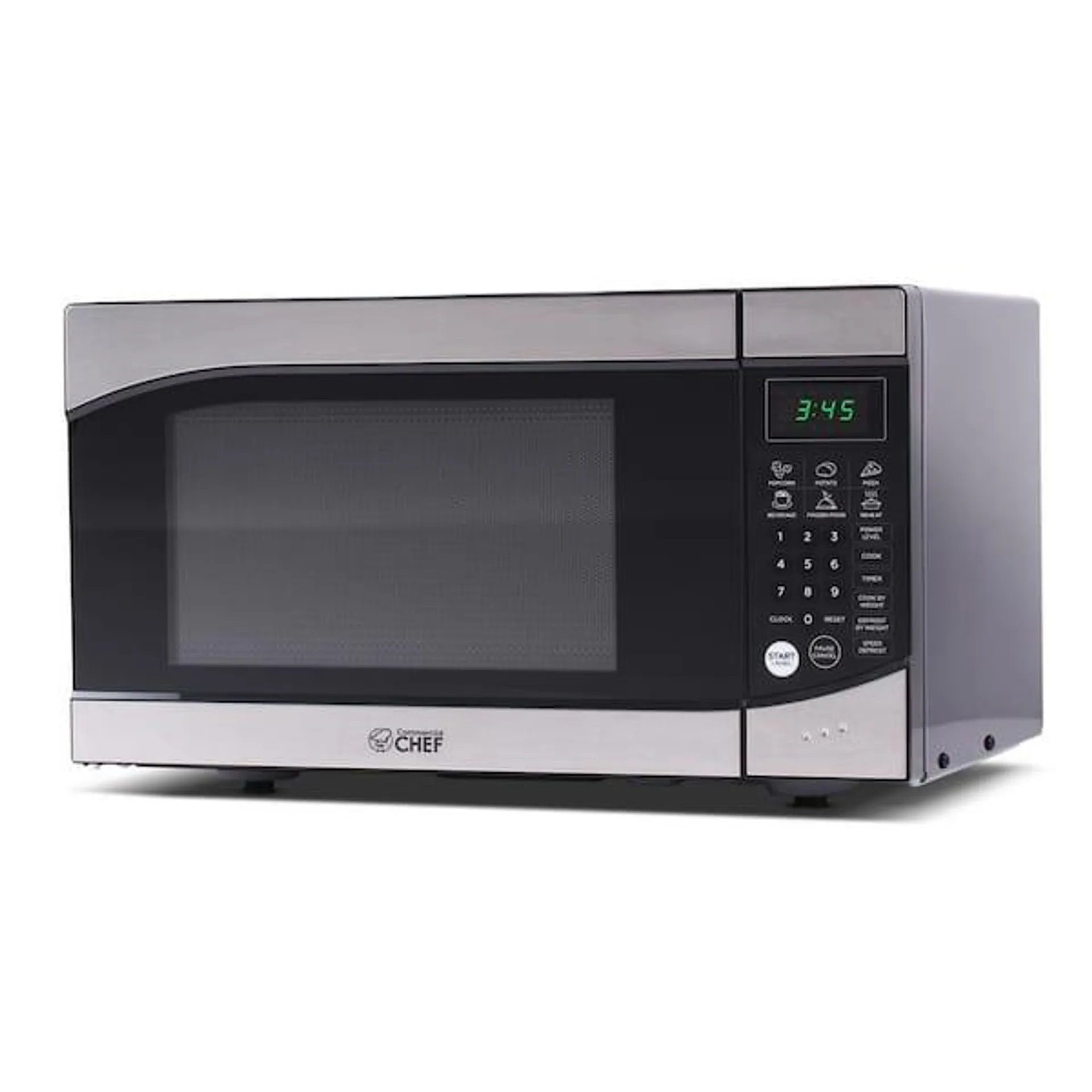 0.9 cu. ft. Countertop Microwave Stainless and Black