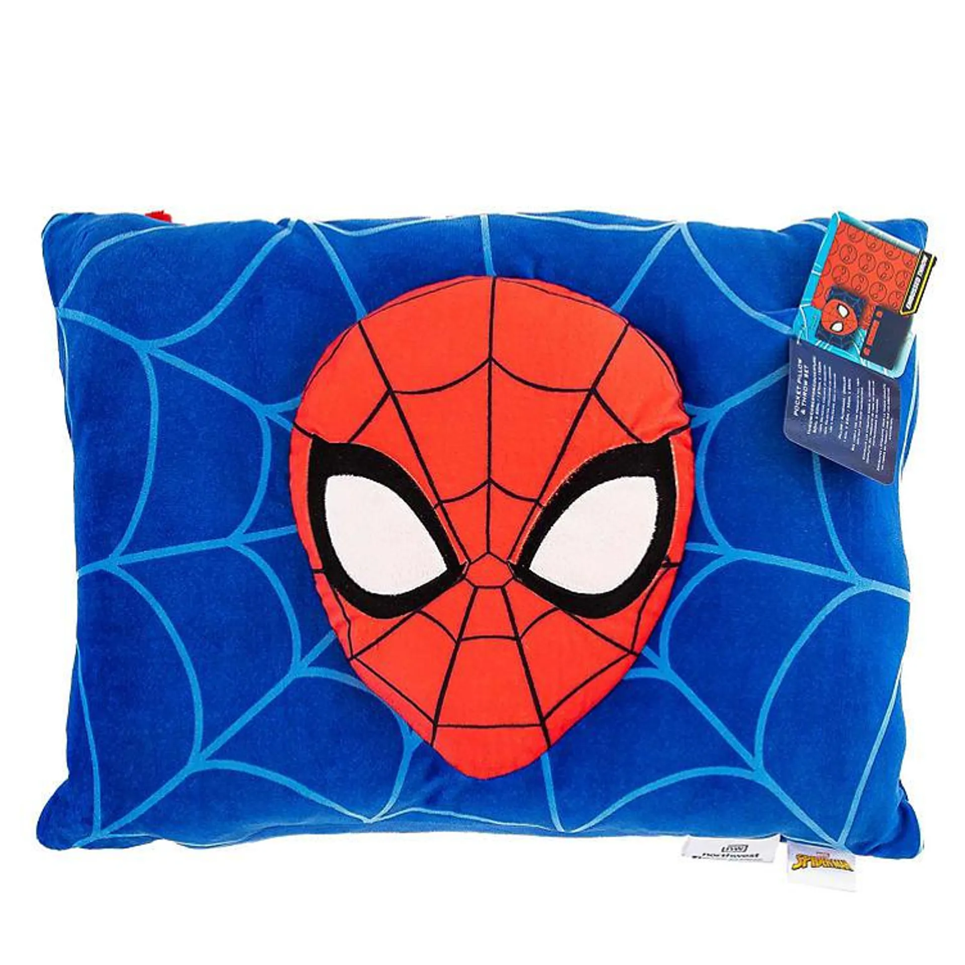 Marvel Spider-Man "I'm with Spidey" Pillow Pocket Throw 2-Pc. Set