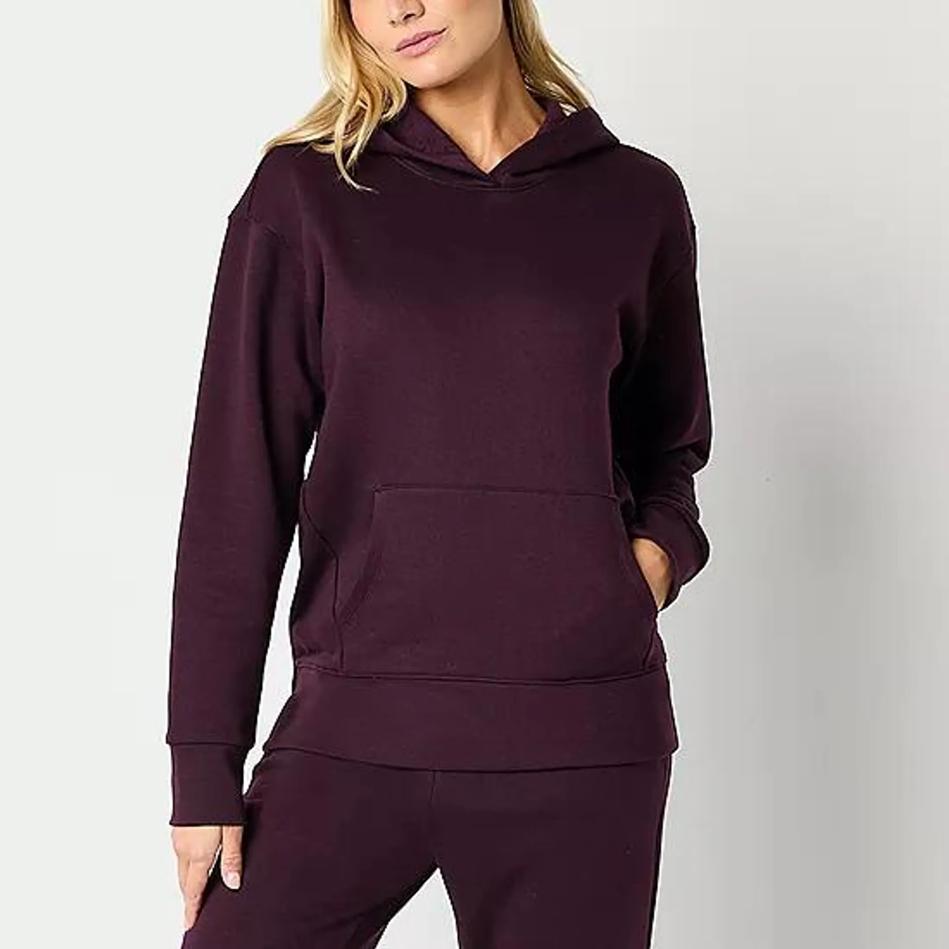 Xersion Womens Super Soft Fleece Long Sleeve Hoodie